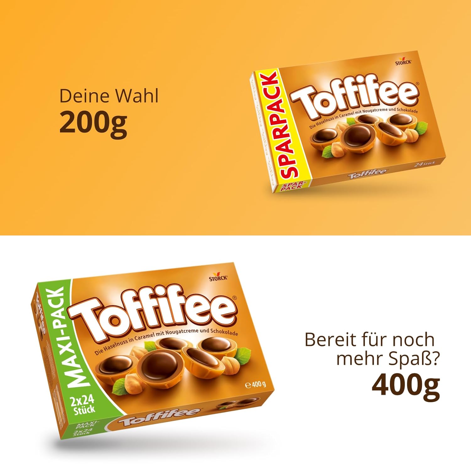 Toffifee White Chocolate – 1 x 125 g – Haselnuss in Karamell mit heller Creme und weißer Schokolade – ideal zum gemeinsamen Naschen und Teilen