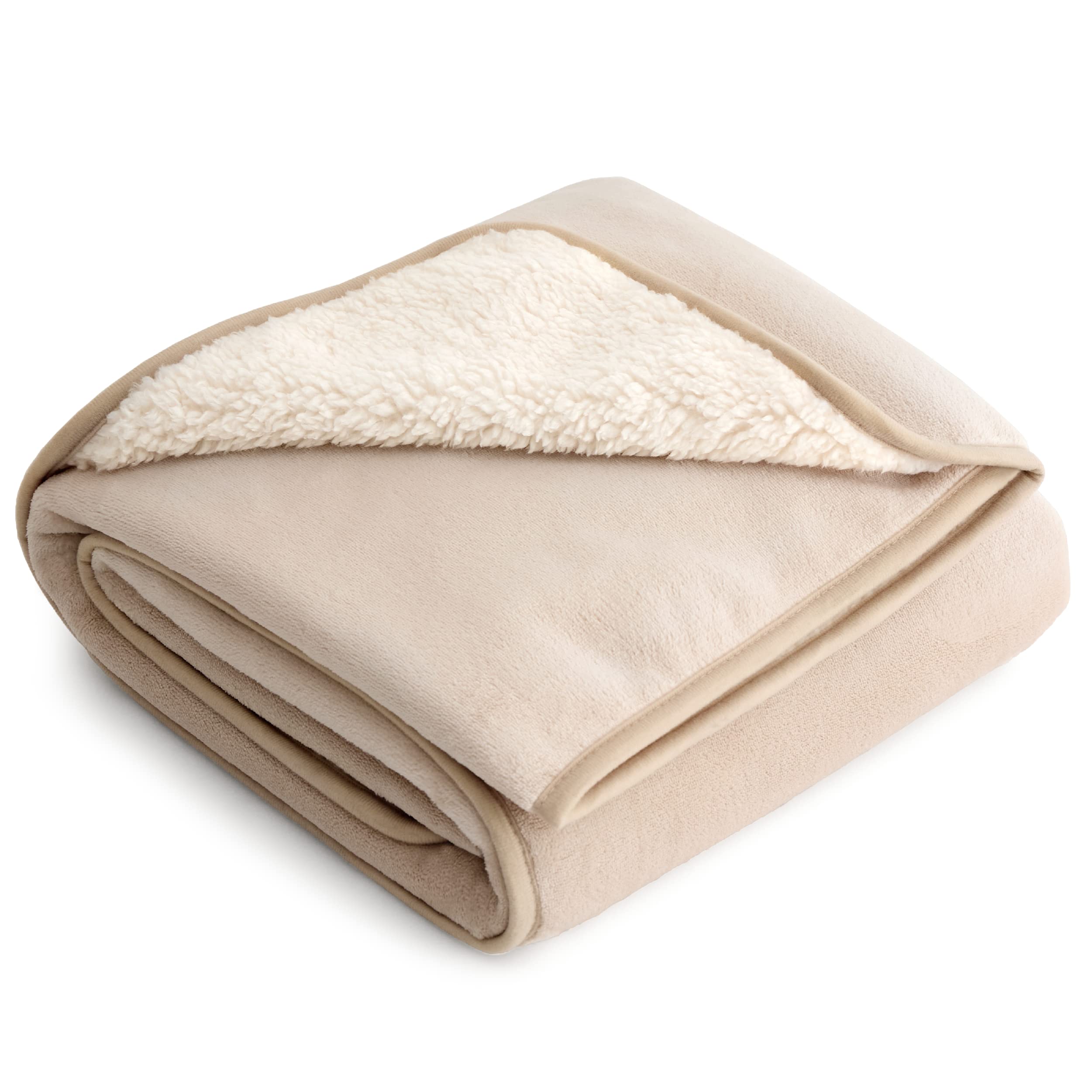 LE SURE wasserdichte Hundedecke mittelgroße Hunde - 100x80cm Hundedecke waschbar, Hundedecke Sofaschutz aus Sherpa Fleece, Katzendecke flauschig und weich, Grau