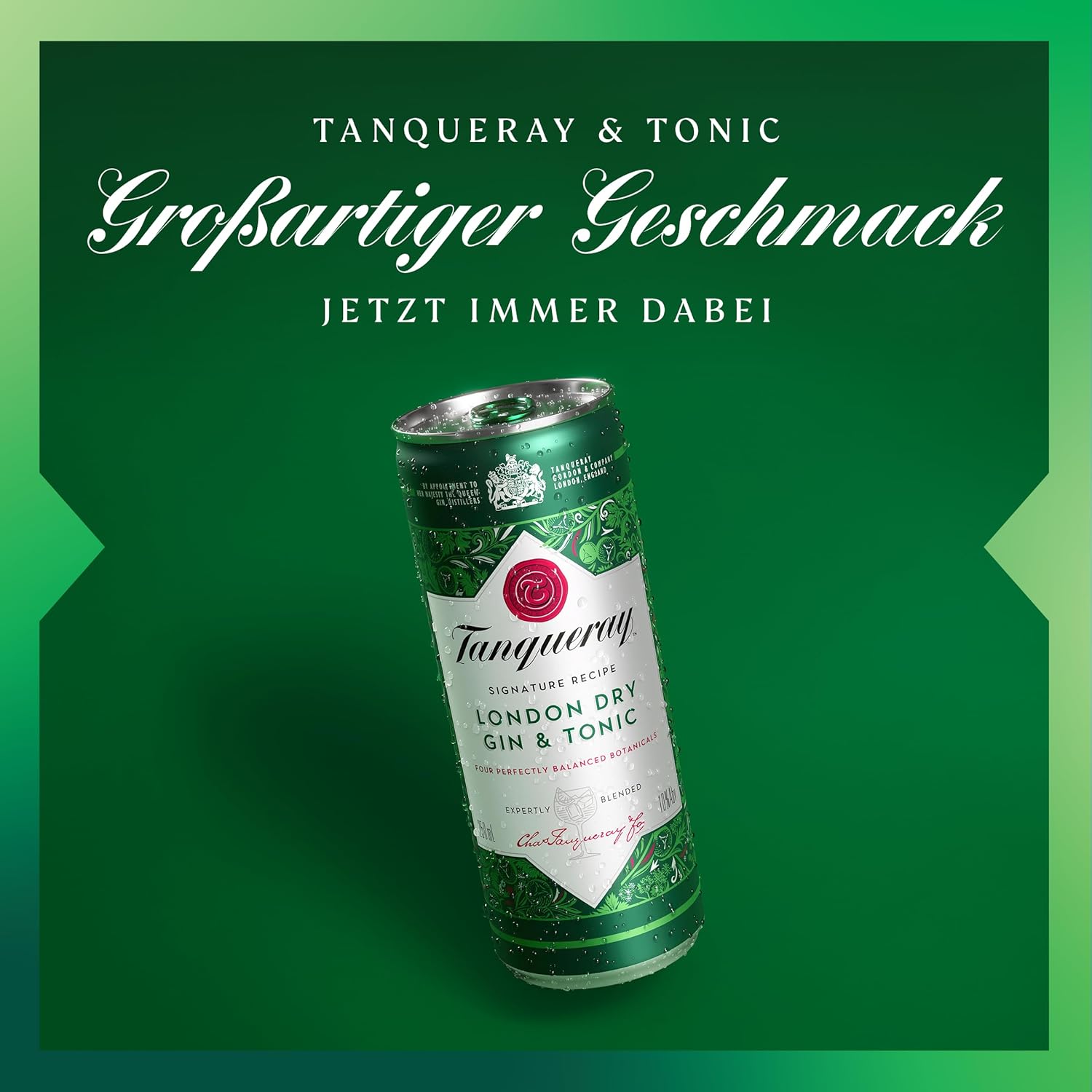 Tanqueray London Dry Gin | aromatischer Gin | 4-fach destilliert auf englischem Boden | 43,1% vol | 1000ml Einzelflasche