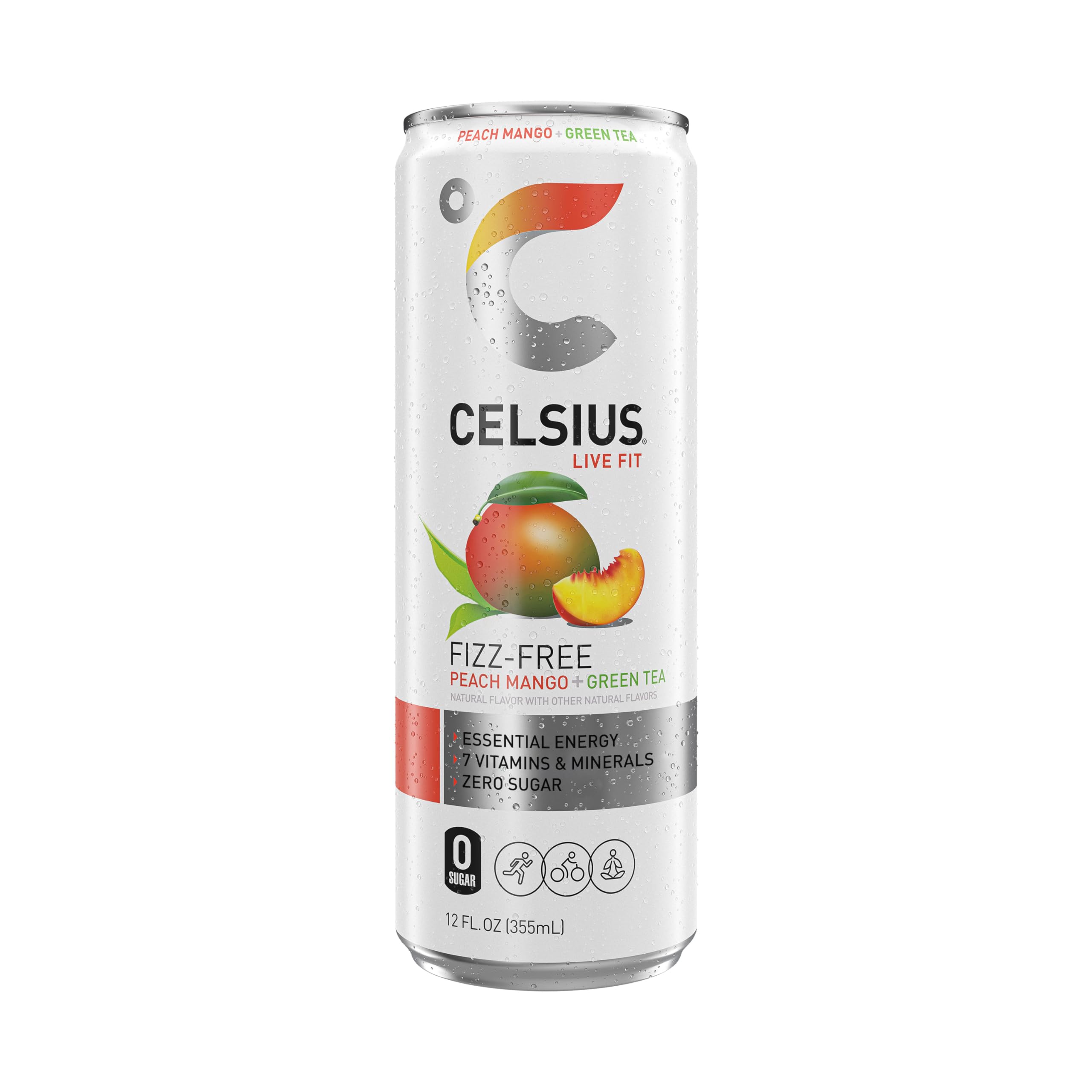 CELSIUS Sparkling Kiwi Guava, Functional Essential Energy Drink 12 Fl Oz (Pack of 12)