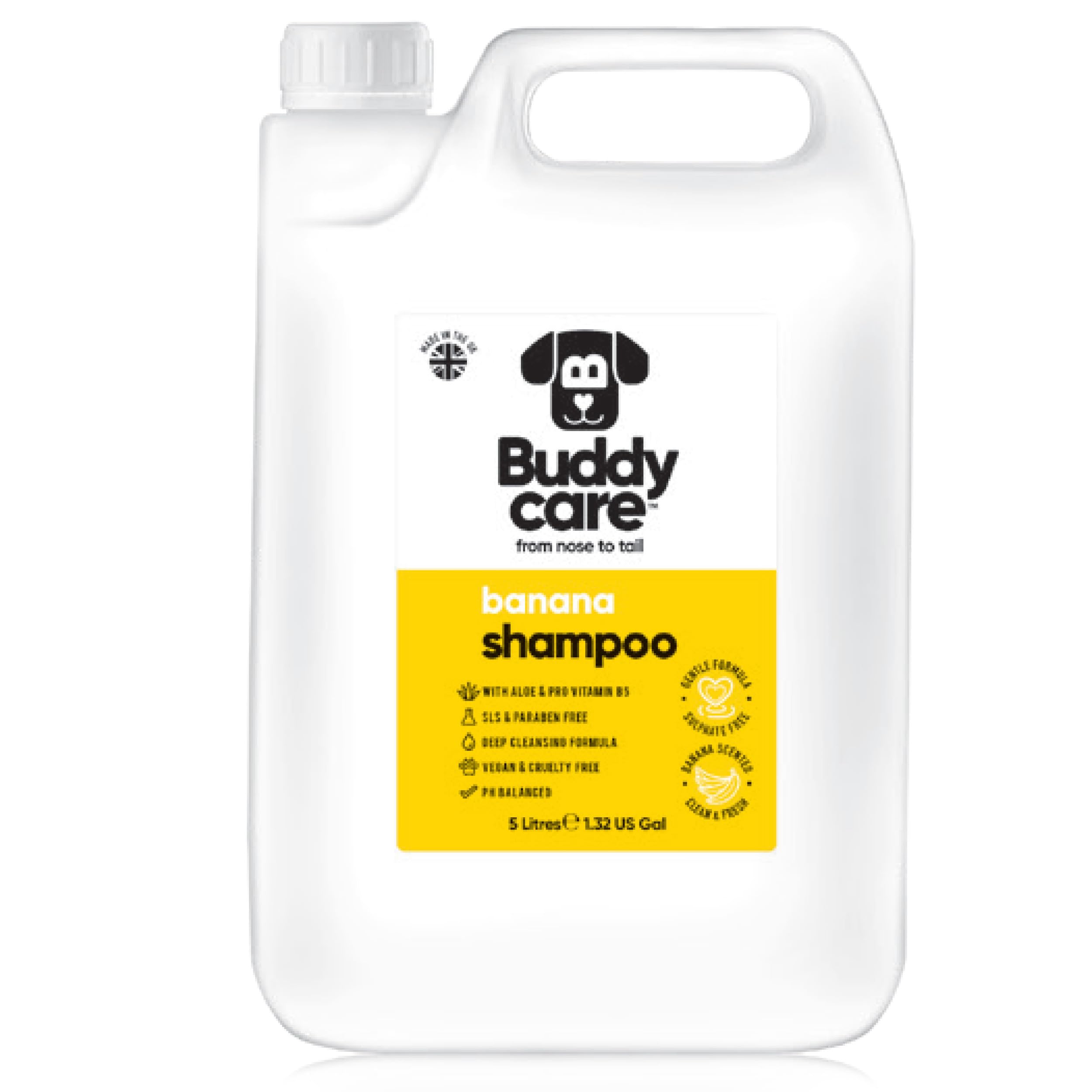 2in1 Hundeshampoo und Conditioner von Buddycare (500ml) - Praktisches Hundeshampoo langhaar und welpen Shampoo Mit Aloe Vera und Pro-Vitamin B5 Rückfettendes Shampoo Für Alle Hunderassen