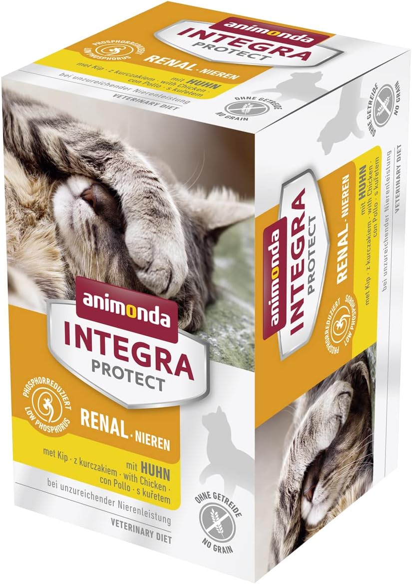 animonda INTEGRA PROTECT Sensitive Huhn Pur (16 x 100 g), Katzen Diätfutter bei Futtermittelallergie, sensitives Katzenfutter für allergische Katzen, Katzennassfutter ohne Getreide