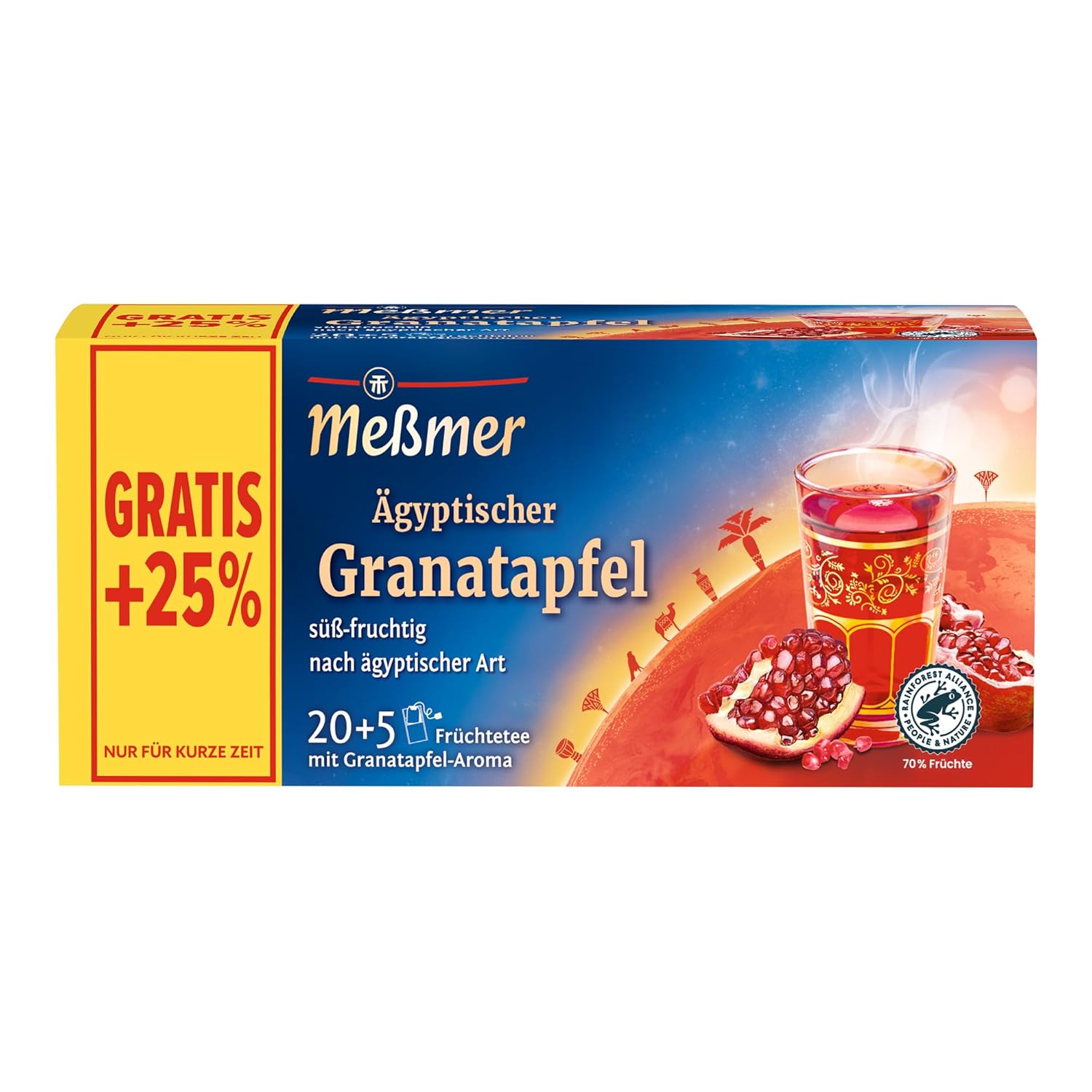 Meßmer Ländertee | Italienische Limone | Früchtetee mit Zitronen-Aroma | 20 Teebeutel | süß-spritzig