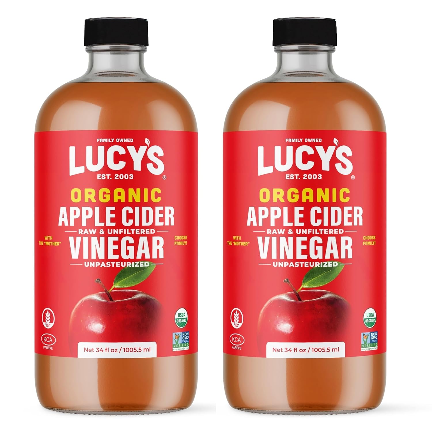 Lucy's Family Owned - Natural Distilled White Vinegar, 1 Gallon (128 oz) - 5% Acidity (White Vinegar, 1 Gallon (128 fl oz.))