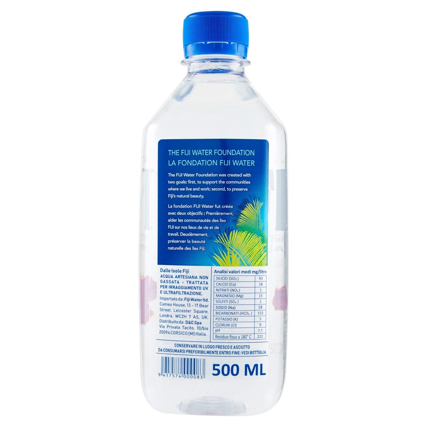 FIJI Water 1000 ml / 1 l, natürliches Quellwasser, 12er Pack (Einweg, 12 x 1000 ml)