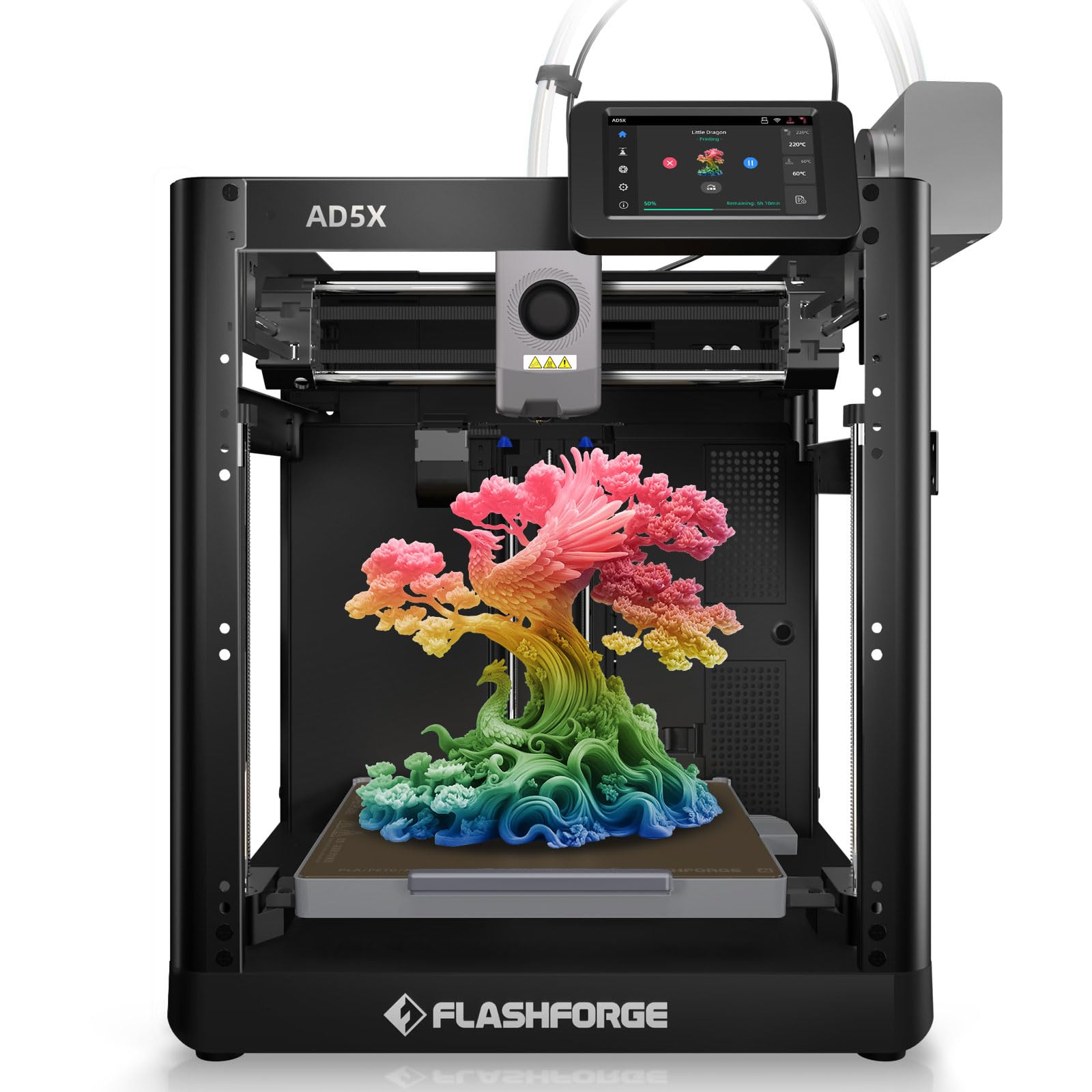 FLASHFORGE AD5X 3D Printer,Multi-Color Printing, 220x220x220mm Build Volume