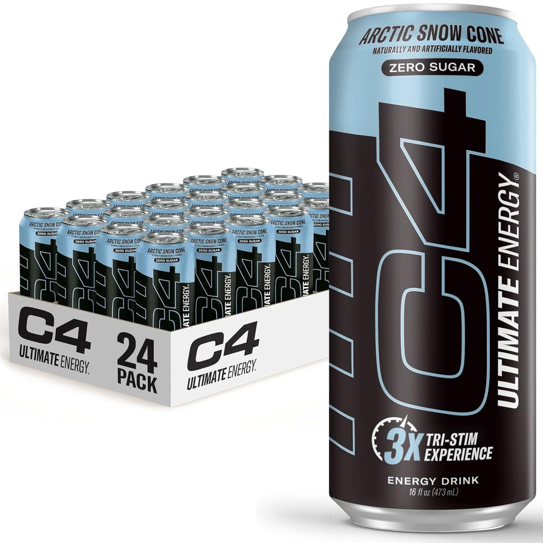 Cellucor C4 Ultimate | Pre Workout Sugar Free Energy Drink | Tri-Stim Experience with 300mg Caffeine + TeaCrine + Dynamine | Fruit Punch | 16oz (Pack of 12)