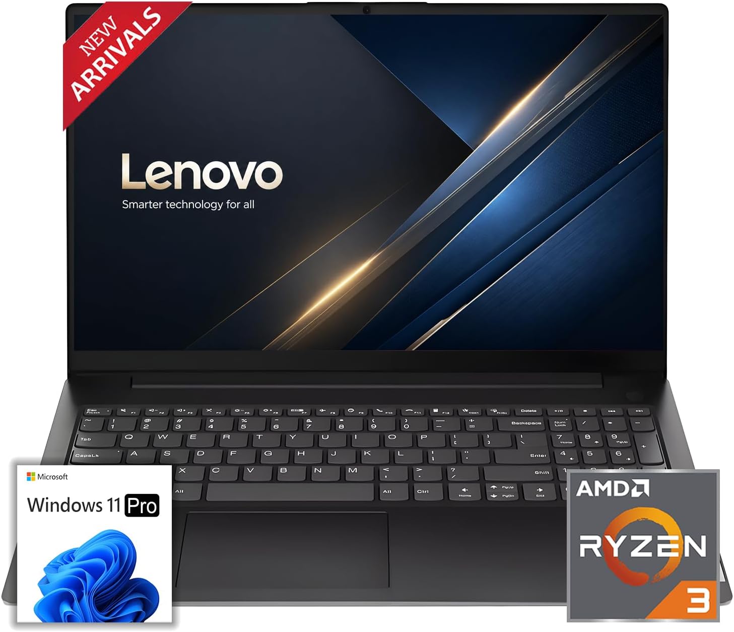 Lenovo New 15.6" FHD Business Laptop(2026-2027 Premium Edition), Powerful AMD Ryzen 3 7320U(Beats i7-1065G7) CPU, 16GB DDR5, 512GB PCIe, 14.5-Hour Battery Life, Windows 11 Pro with MS 365 for Web