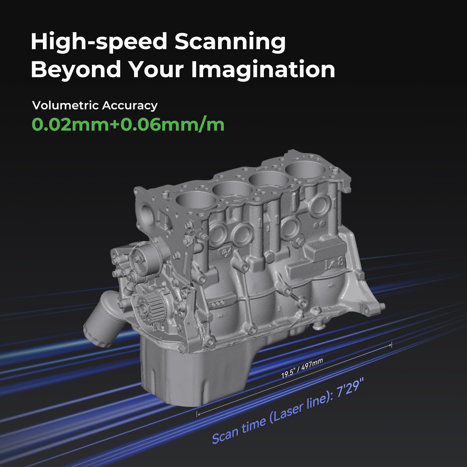 Creality 3D Scanner CR-Scan Ferret Pro for 3D Printing, Upgrade Handheld Scanner with Wireless Scanning Anti-Shake Tracking, Fast Full-Color Scan, 0.1mm Accuracy for iOS/Android Phone PC Win 10/11