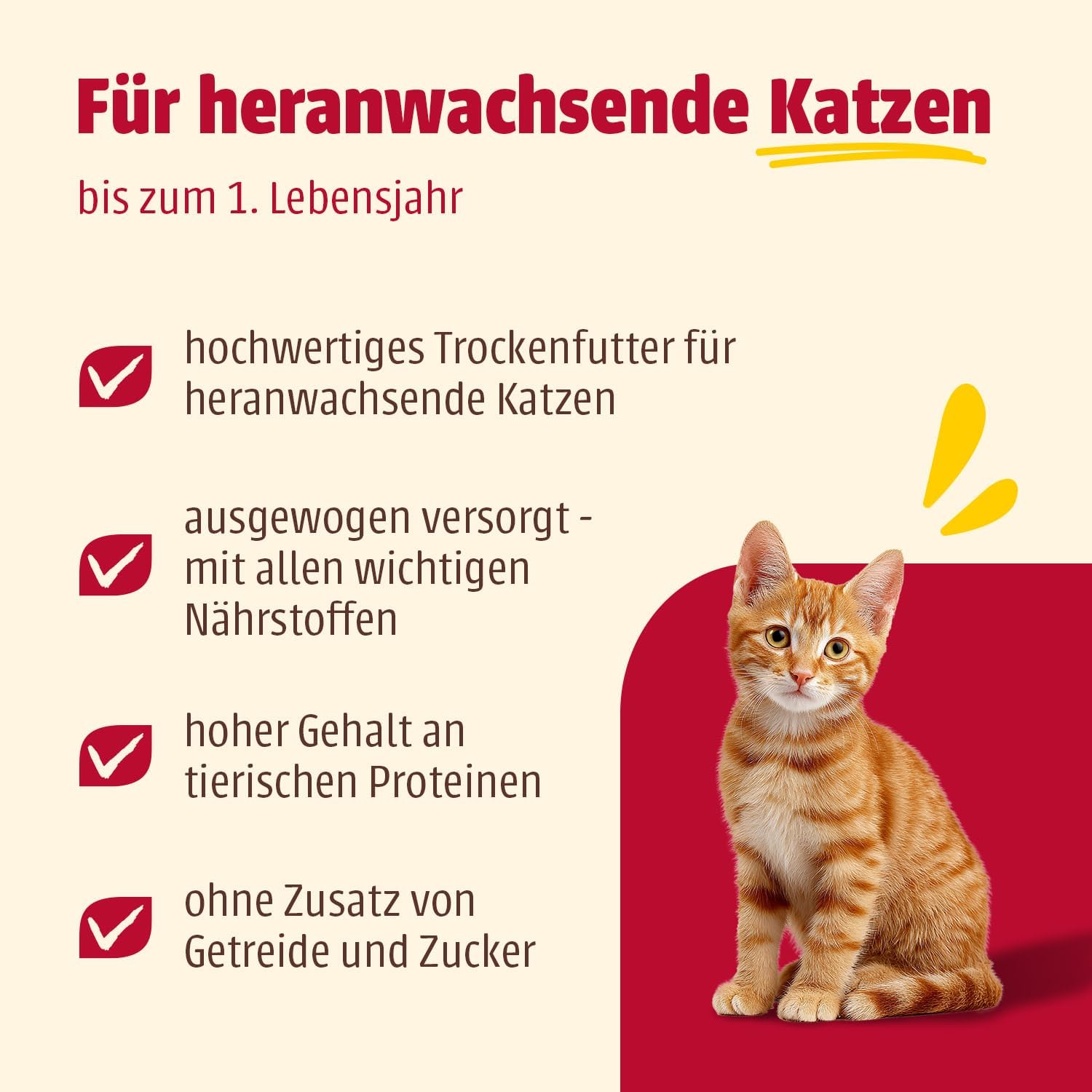 animonda Carny Katzen Trockenfutter Huhn und Rind (1 x 1,75 kg), Trockenfutter für ausgewachsene Katzen ohne Zucker und Getreide, mit frischem Hühnerfleisch und Rinderprotein