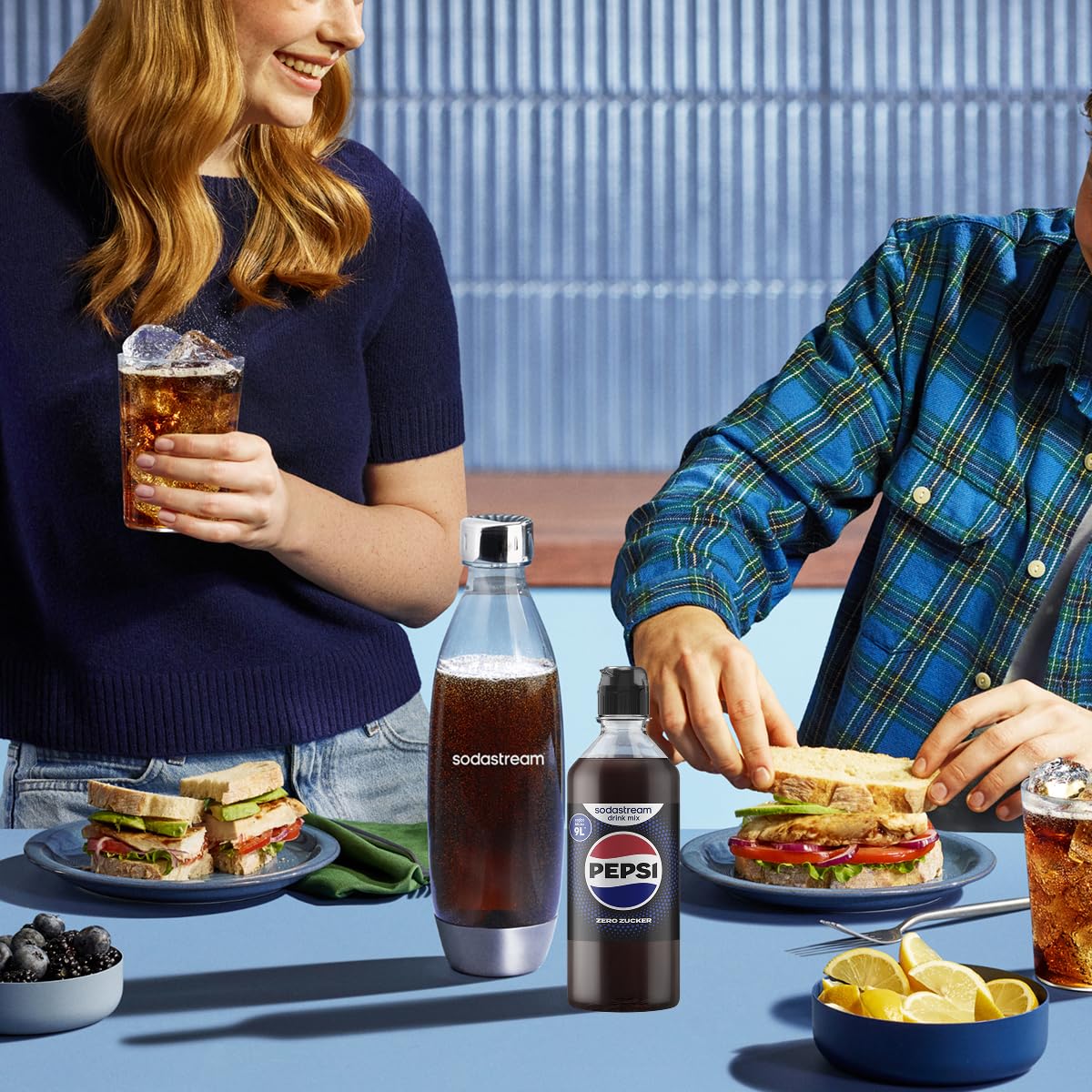 SodaStream Sirup 3x Pepsi Zero Zucker - 1x Flasche ergibt 9 Liter Fertiggetränk, Sekundenschnell zubereitet und immer frisch, 440 ml