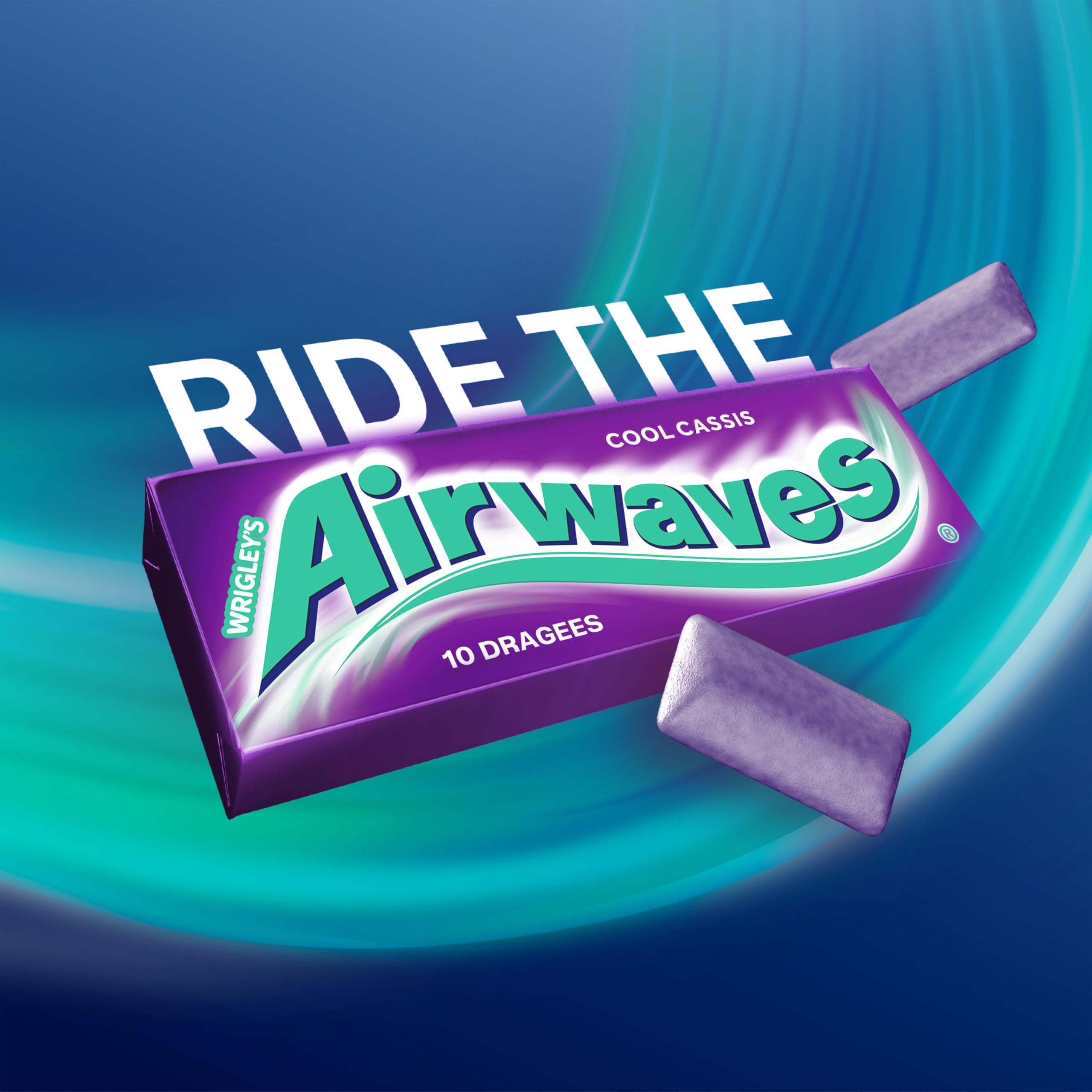 Airwaves Kaugummi Zuckerfrei, Strong, 30 x 10 Dragees, Großpackung Chewing Gum, Mit Natürlichem Menthol, Kaugummi ohne Zucker mit Minz Frische (300 Dragees)