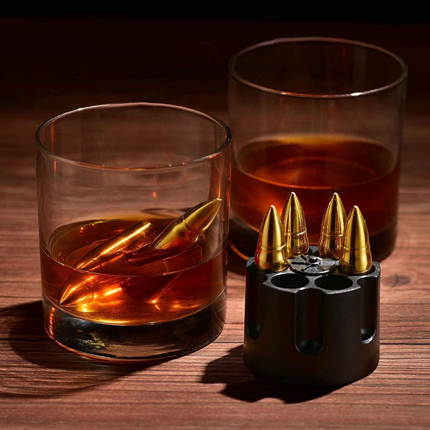 Vatertagsgeschenke für Papa Männer, Whisky Steine für Jäger, Coole Jagd Geschenk für Ihn, Geschenk Vatertag Geburtstagsgeschenk für Papa Partner Ehemann, Edelstahl Eiswürfel Wiederverwendbar