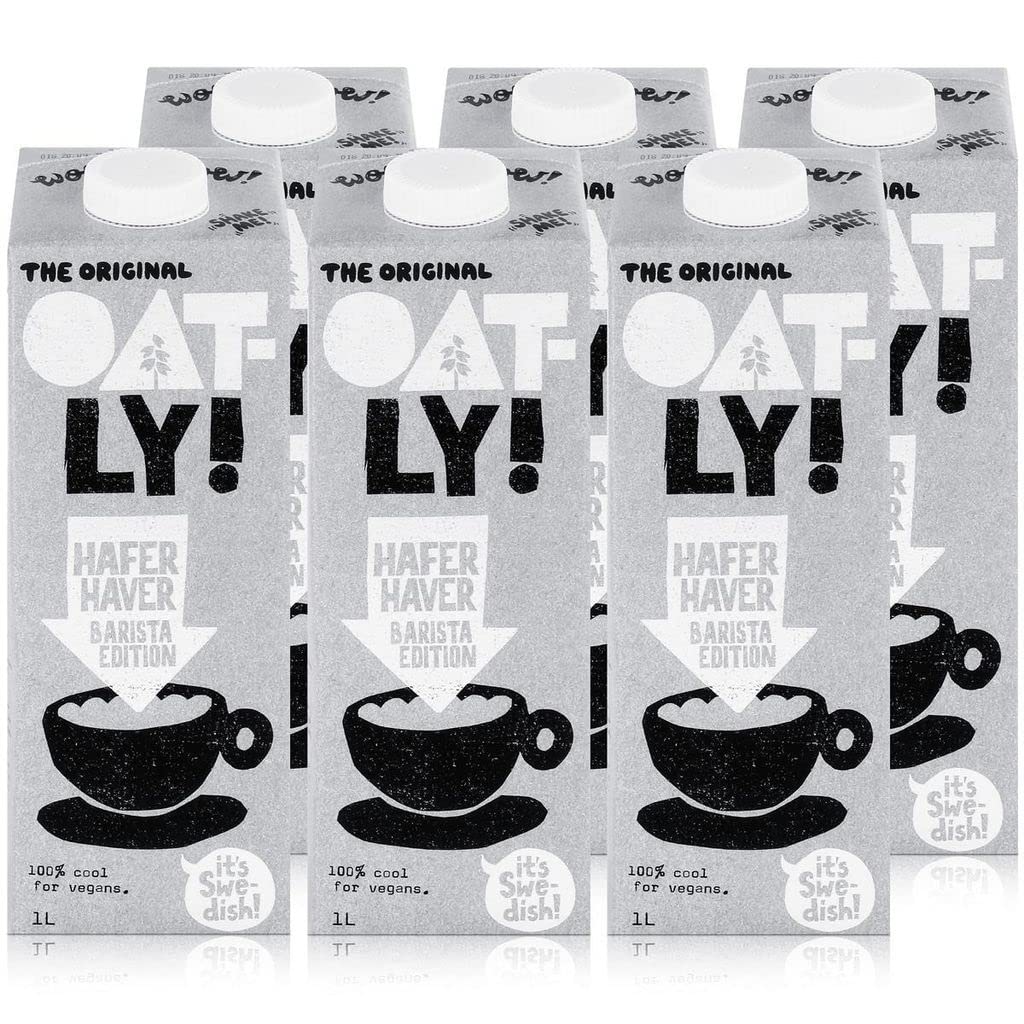 Oatly Barista Haferdrink Barista Edition, Long Life 1 Litre (6er Pack)