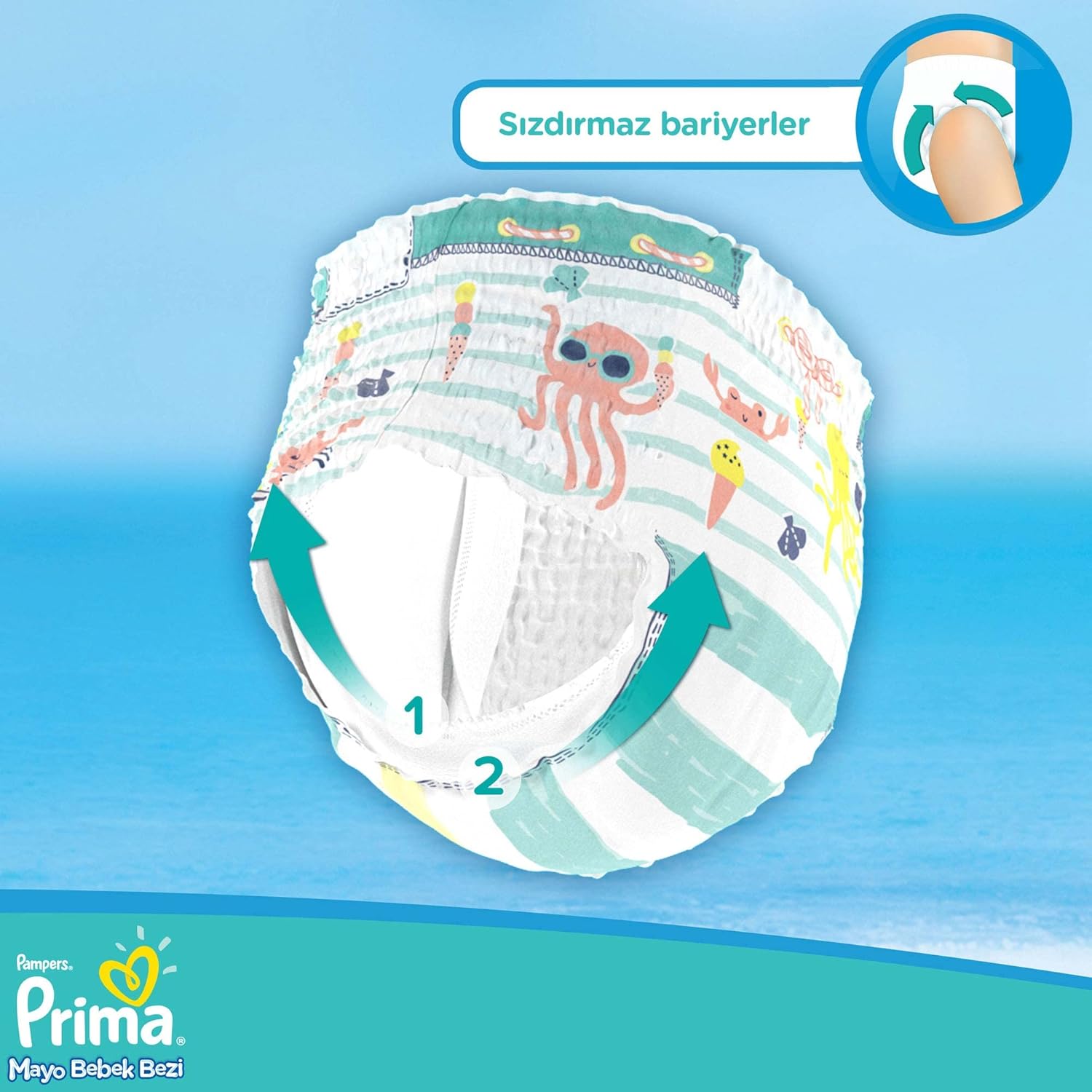 Pampers Splashers Baby Shark Limited Edition 4-5, 11, 9kg-15kg, Einweg-Schwimmwindeln, für sicheren Schutz im Wasser