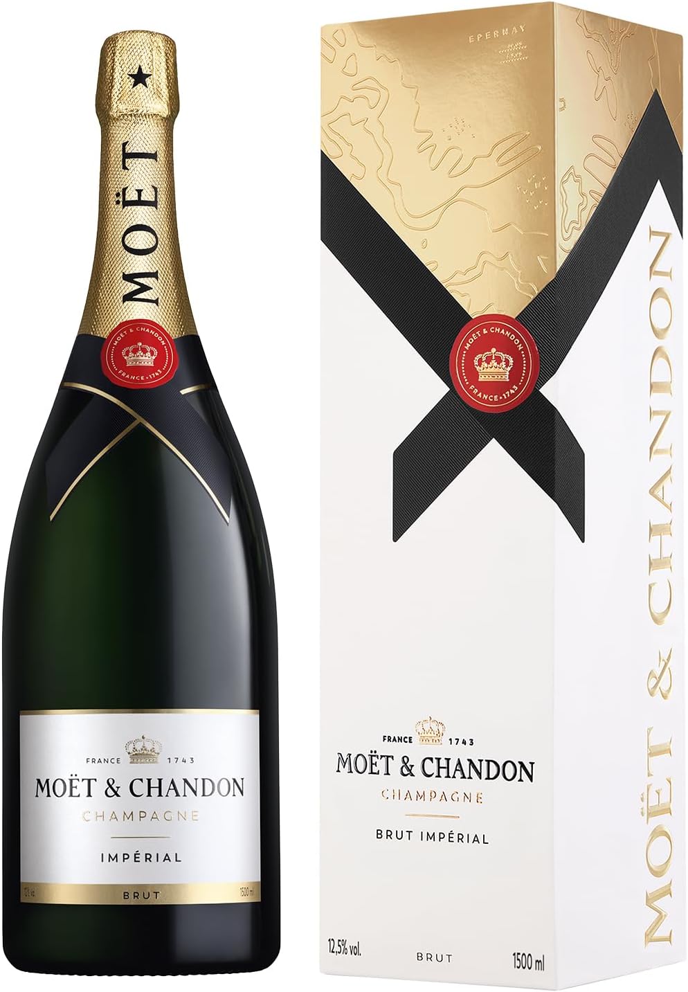 Moët & Chandon Impérial Brut Champagner, 75cl, in Geschenkbox | Ikone aus der Champagne | Elegant, frisch & fruchtig | Feine Perlage | Harmonische Balance