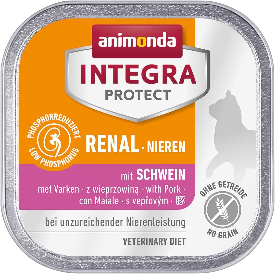 animonda INTEGRA PROTECT Sensitive Huhn Pur (16 x 100 g), Katzen Diätfutter bei Futtermittelallergie, sensitives Katzenfutter für allergische Katzen, Katzennassfutter ohne Getreide