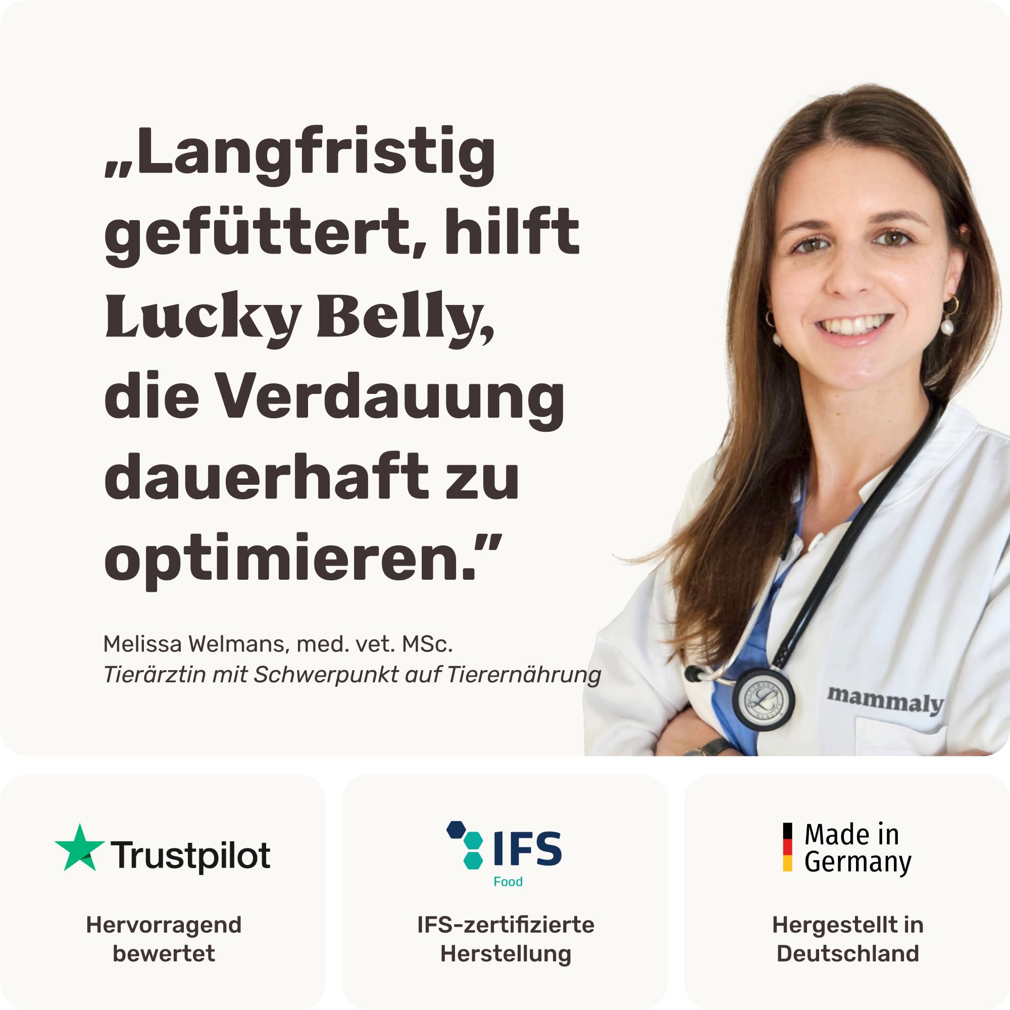 9-in-1 Probiotika für Deinen Hund - Lucky Belly Hypoallergen Allergie Fit ohne Huhn 120 Drops (350g) von mammaly-Bei Magenprobleme & Verdauungsprobleme für Magen-Darm,Verdauungssnacks bei Gras fressen