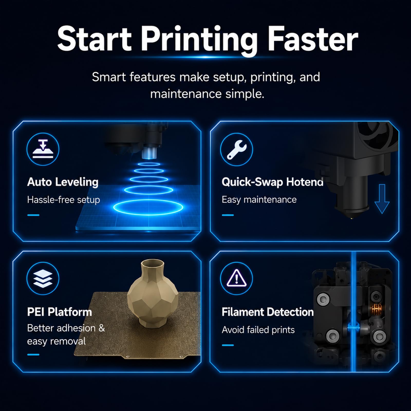 Entina Tina2C 3D Printer for Kids & Beginners, Fully Assembled Starter Mini 3D Printer, Start in 8 Mins, App & WiFi Control, Auto Leveling, 3000+ Model Library, 20+ Creative DIY Modules for STEM, Home
