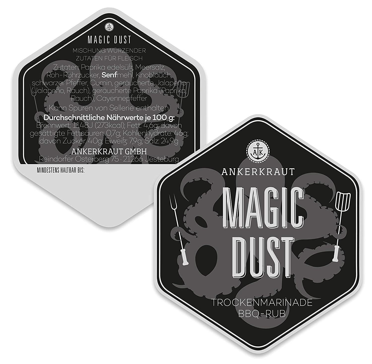Ankerkraut Magic Dust, BBQ-Rub, Marinade für Fleisch, Gewürzmischung zum Grillen, 750g im XXL-Beutel zum Nachfüllen