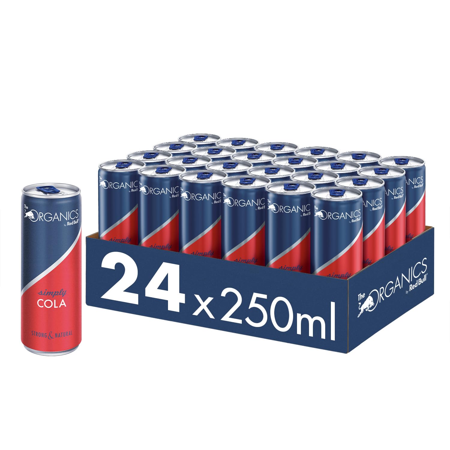 Organics Simply Cola by Red Bull 330ml - 24er Palette Dosen - koffeinhaltiges Bio-Getränk 100% natürliche Zutaten, EINWEG (24 x 330 ml)