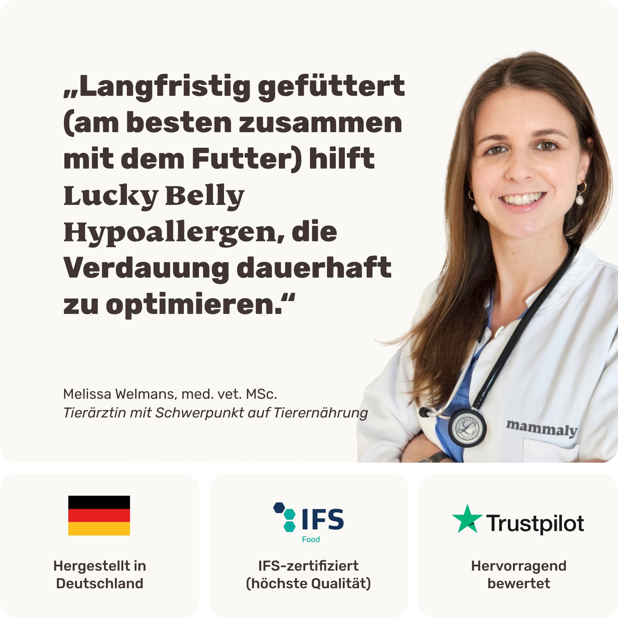 9-in-1 Probiotika für Deinen Hund - Lucky Belly Hypoallergen Allergie Fit ohne Huhn 120 Drops (350g) von mammaly-Bei Magenprobleme & Verdauungsprobleme für Magen-Darm,Verdauungssnacks bei Gras fressen