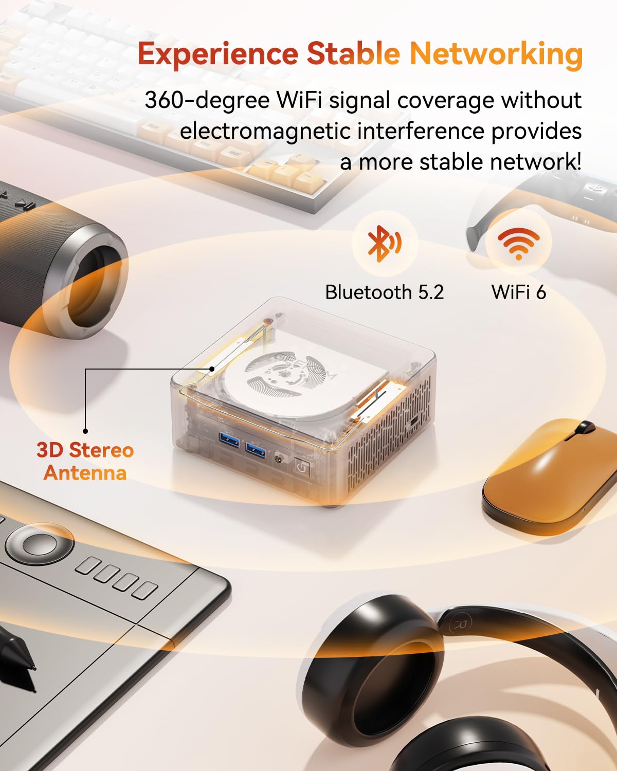 GEEKOM Air12 Mini PC for Business & WFH (2026), Intel 7505 (Up to 3.5GHz), 8GB RAM (Dual-Slot Upgradeable), 256GB M.2 SSD, 8K & Triple 4K Display, 3-Year Warranty, Windows 11 Pro Desktop Computer