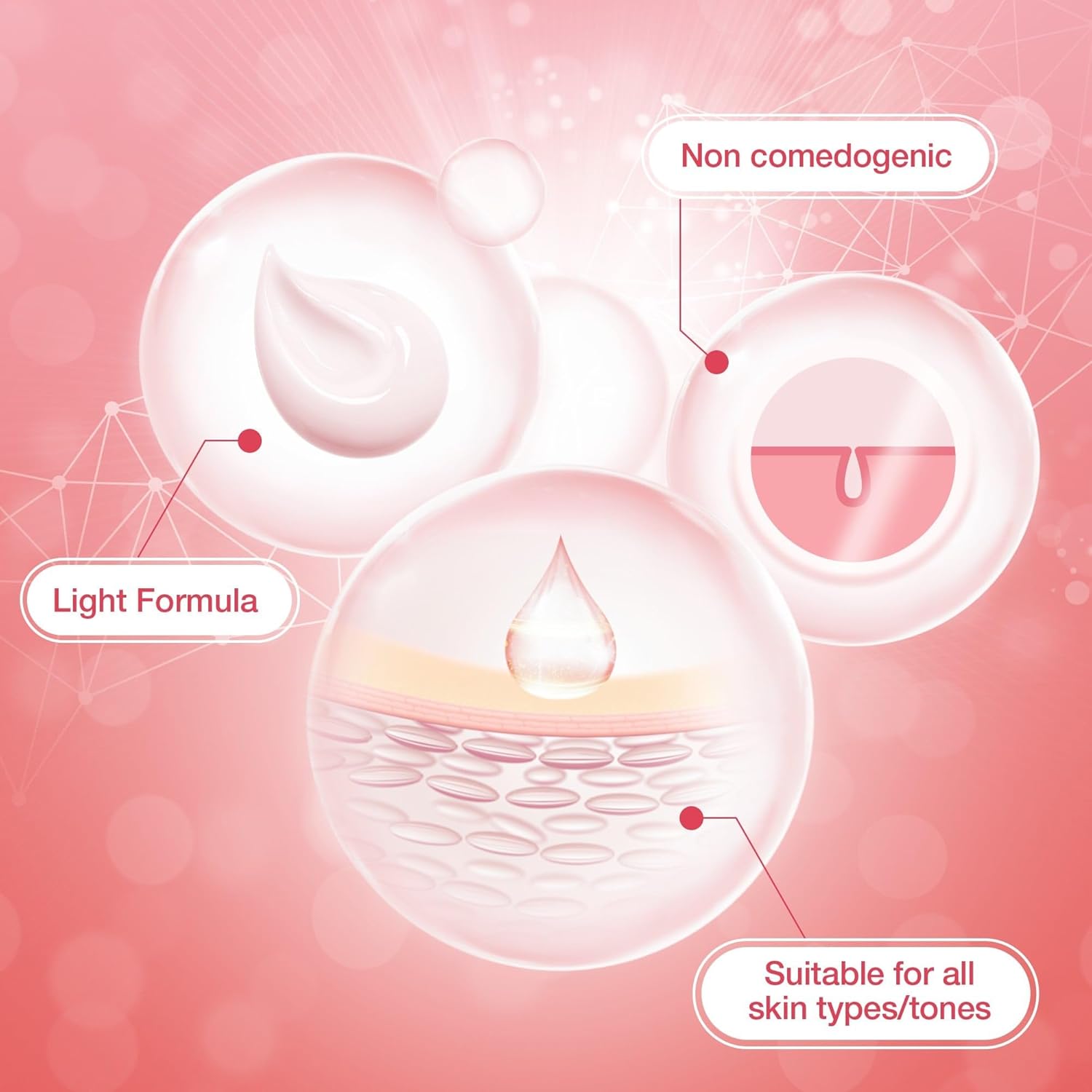 Neutrogena Bright Boost Night Gel Cream, 50ml, energizes dull skin, non-comedogenic, alcohol-free, formulated with Neoglucosamine for brighter, smoother skin