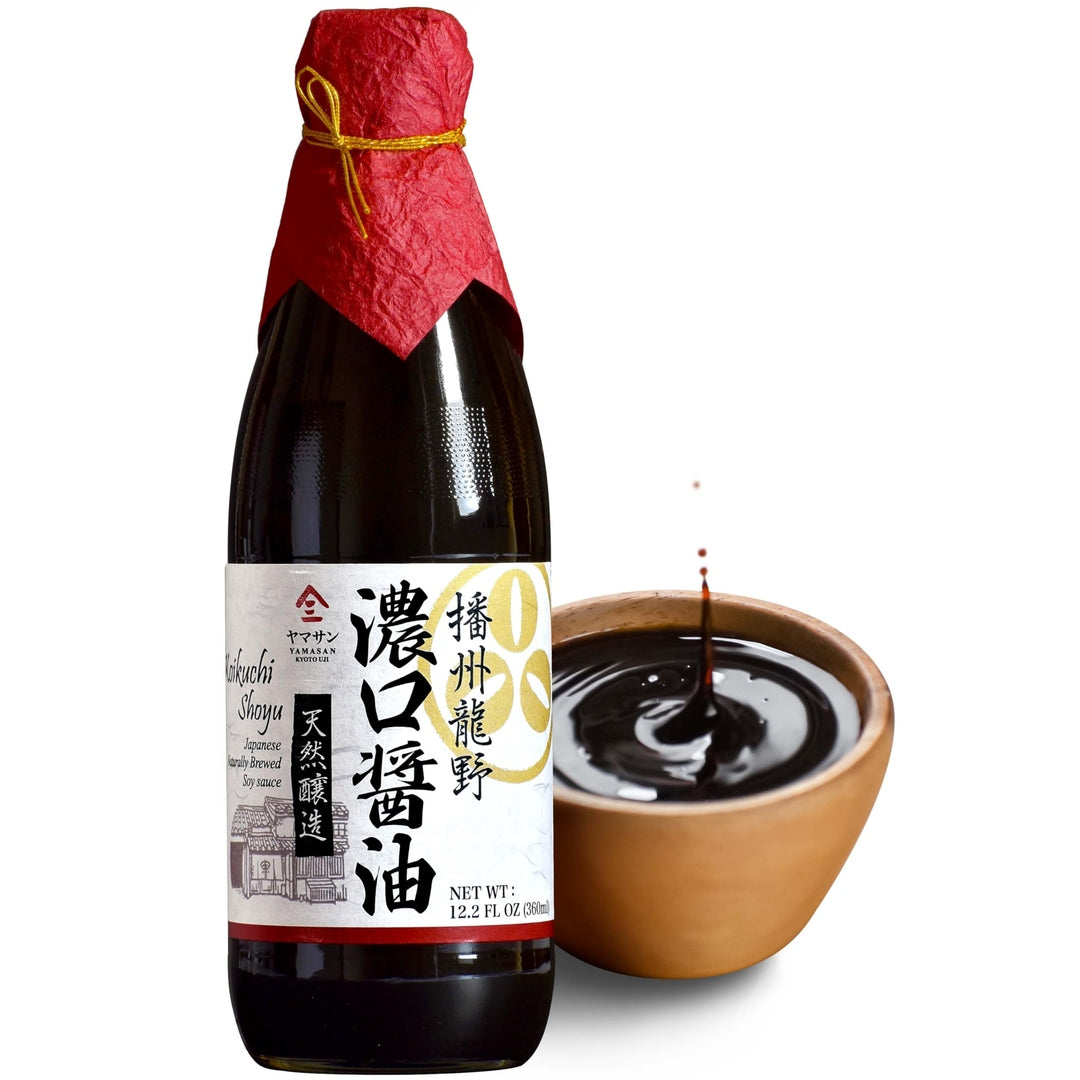YAMASAN KYOTO UJI Soy Sauce Artisanal Classic 500 Days Aged, Japanese Premium Handmade, Naturally Brewed, No Additives, Non-GMO, Made in Japan (360ml)