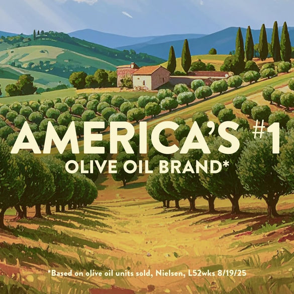 Pompeian Robust Extra Virgin Olive Oil, Contains Polyphenols, First Cold Pressed, 68 Fl Oz