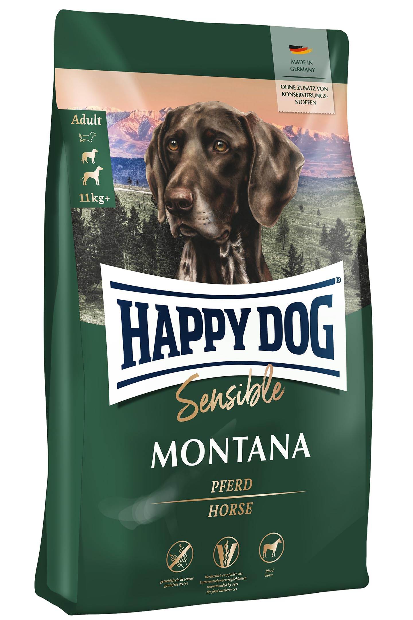 Happy Dog Sensible Neuseeland - M - Trockenfutter, Hundefutter - Geschmacksrichtung Lamm - 12,5kg