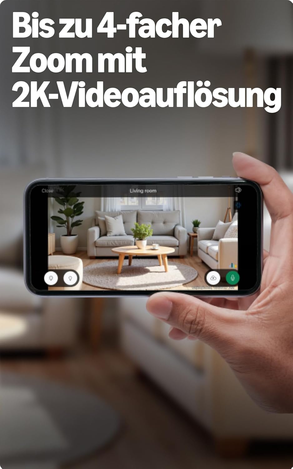Blink Mini 2K+ (neueste Generation) Überwachungskamera für den Innenbereich| Sicherheitskamera mit Netzstecker für zuhause | 2K-Videoauflösung, 4-fach-Zoom, Nachtsicht in Farbe | 1 Kamera – Schwarz