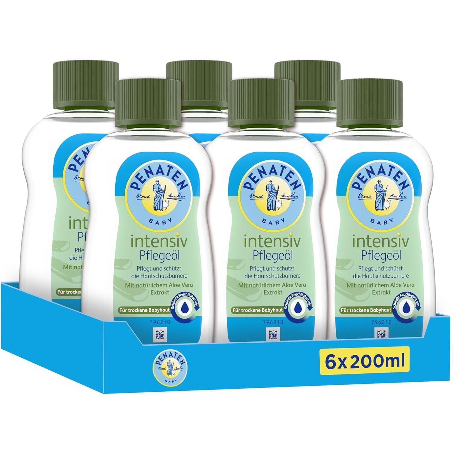 Penaten Pflegeöl 500ml, sanftes Baby Massageöl und Babyöl zur Pflege, Reinigung und Massage, ohne Parabene und Farbstoffe, für Neugeborene