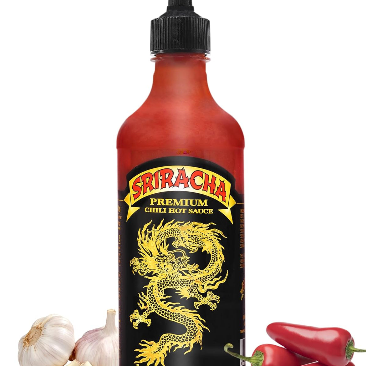 Underwood Ranches Dragon Sriracha Sauce - Hot Sauce for Eggs, Pizza, Mexican Dishes, and More - Holiday Gift for Christmas 17 oz - 2 Pack