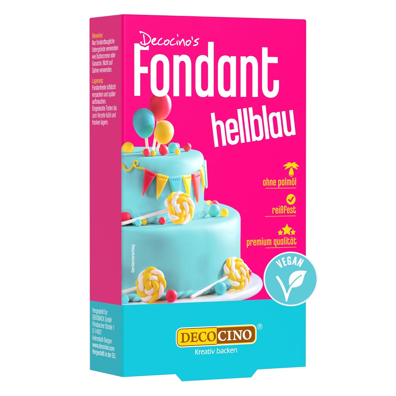 Decocino Fondant, Weiss, 250 g (1er Pack)