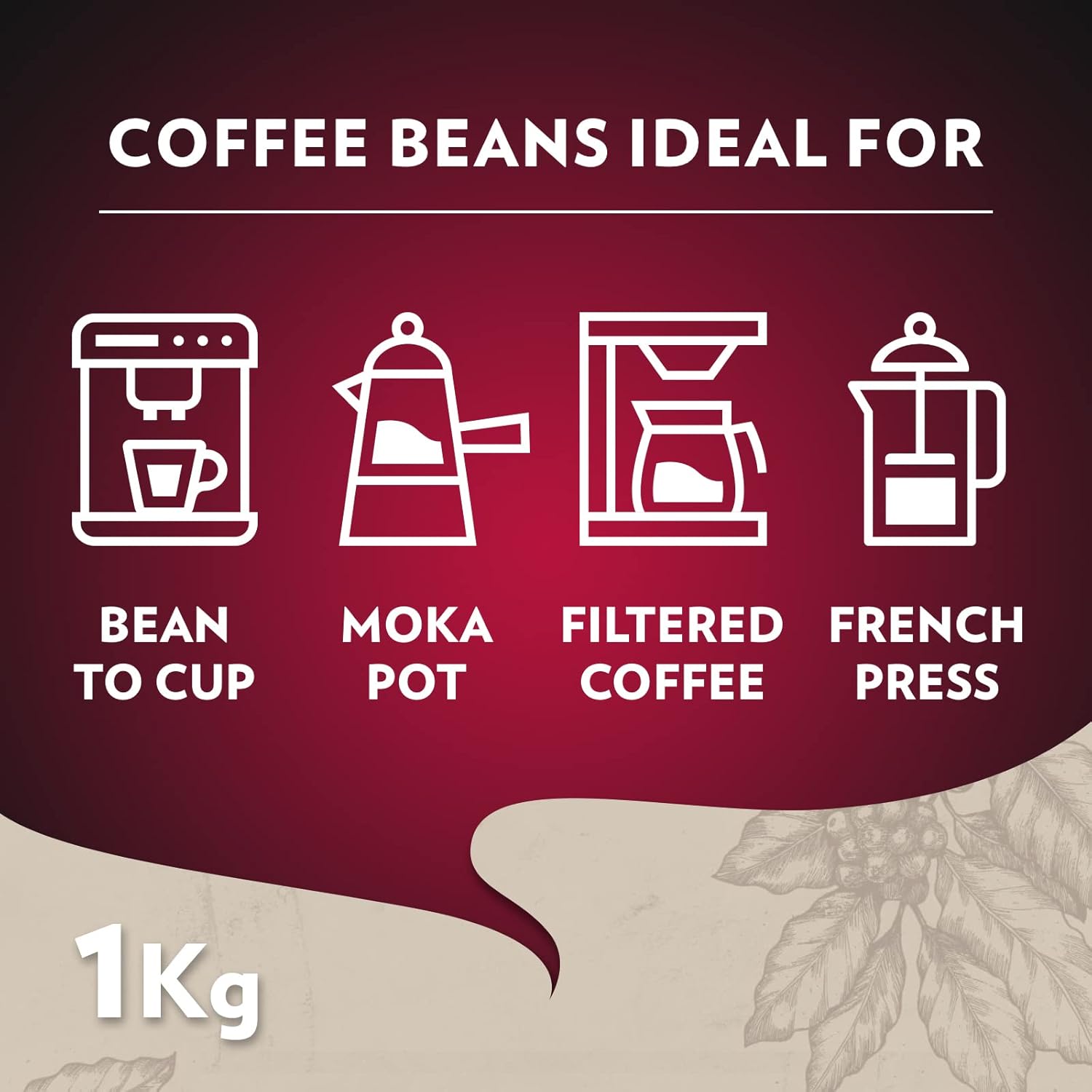 Lavazza, Espresso Italiano Cremoso, Arabica und Robusta Kaffeebohnen, mit Aromanoten von Gewürzen und Kakao, Intensität 8/10, Mittlere Röstung, 1 Packung mit 1 Kg