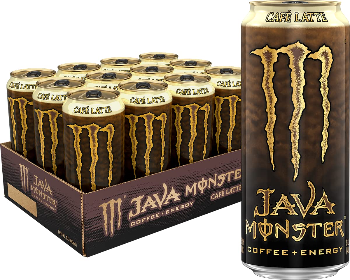 Java Monster Irish Crème, Coffee + Energy Drink, 15 Ounce | Pack of 12