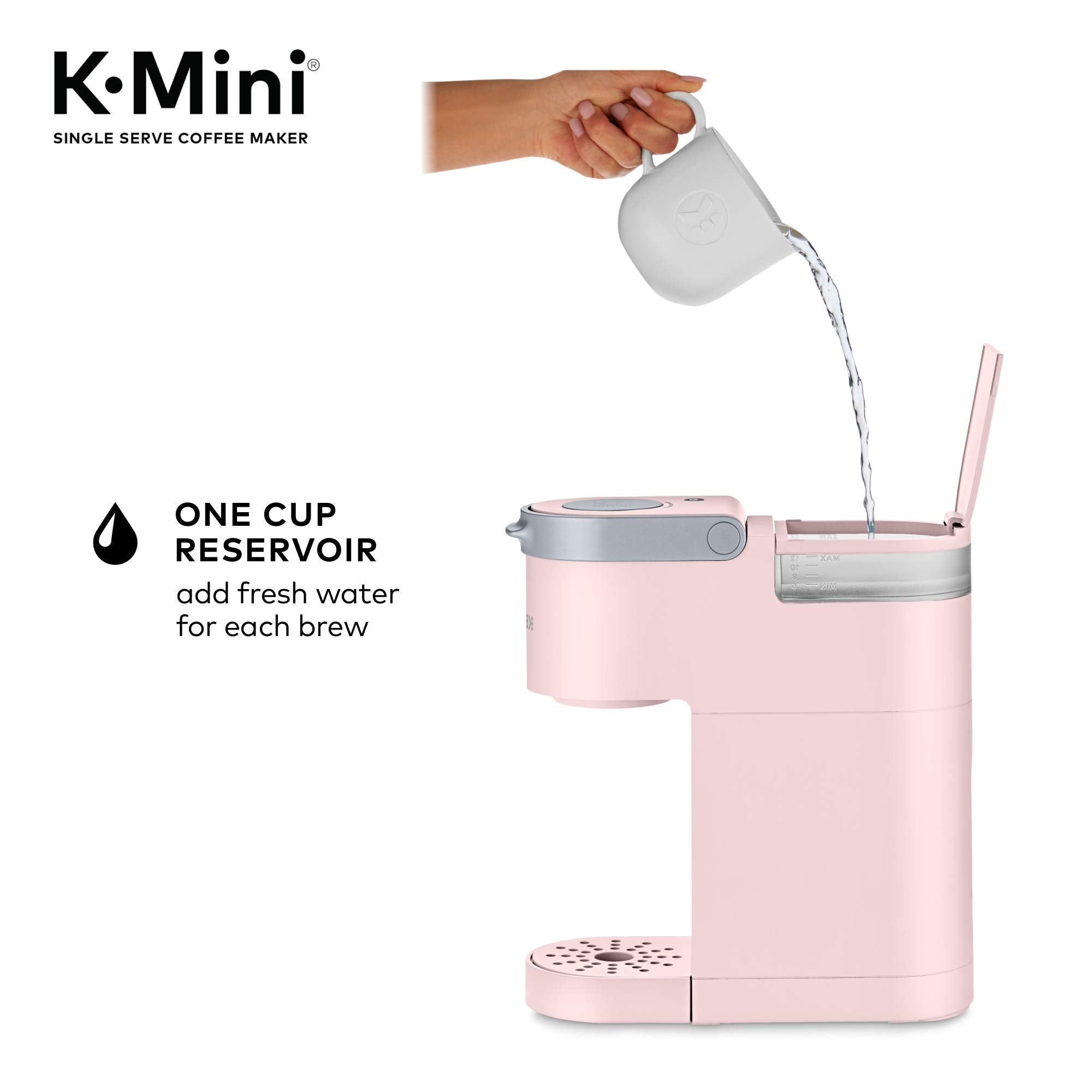 Keurig K-Mini Single Serve K-Cup Pod Coffee Maker, 6 to 12oz Brew size, with Cord Storage, Perfect for Small Spaces, Black