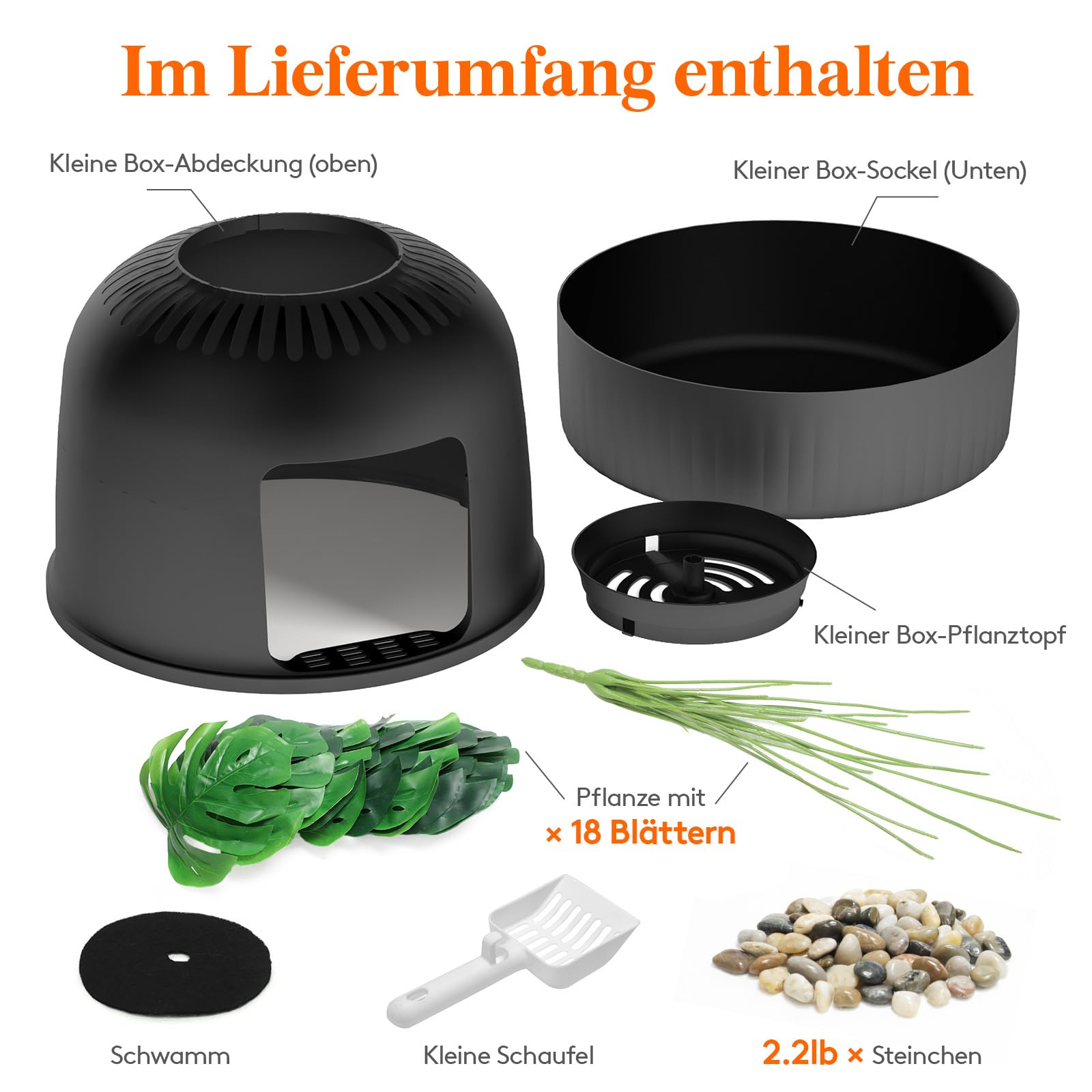 Lifewit Katzenklo Blumentopf mit Pflanze & Schaufel, Katzenklo Versteckt, Katzentoilette XXL mit Geruchskontrolle & Kohlefilter, Wohnzimmer, Schlafzimmer, Ecke, Weiß