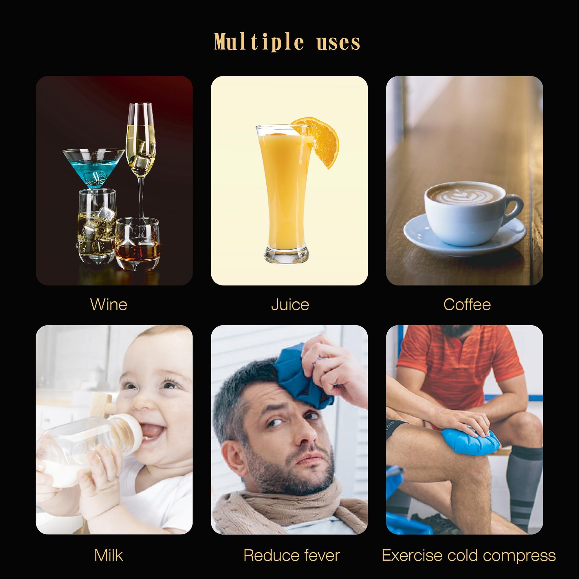 Geschenke für Männer Vatertagsgeschenke - Bullet Eiswürfel Edelstahl Wiederverwendbare Metall Whisky Steine für Jahrestag Und Geburtstag Personalisierte Geschenk für Ihn Ehemann Papa Freund (8Stück)