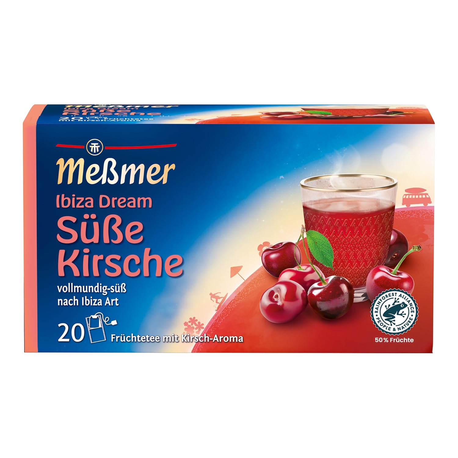 Meßmer Ländertee | Italienische Limone | Früchtetee mit Zitronen-Aroma | 20 Teebeutel | süß-spritzig