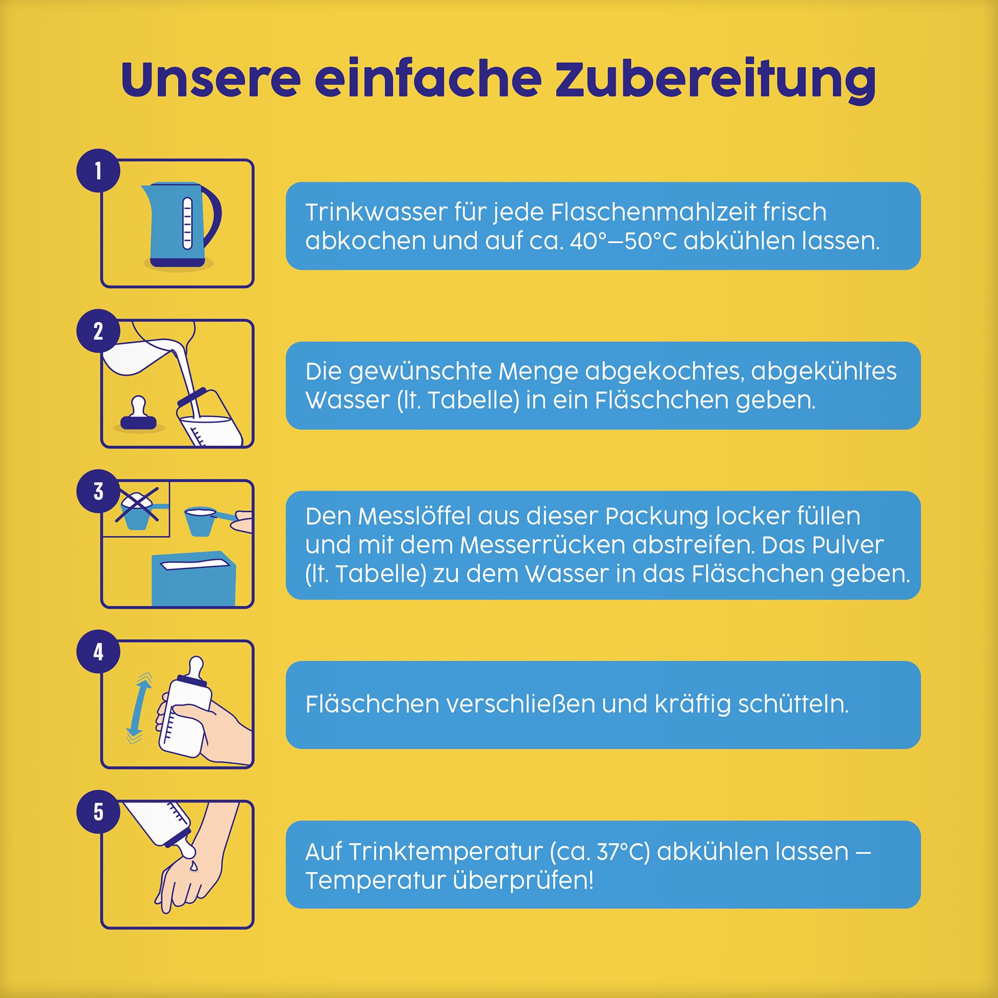 Bebivita 2 Folgemilch (4 x 500g), nach dem 6. Monat, mit Vitamin C und D, Omega-3 (DHA), altersgerecht sättigend