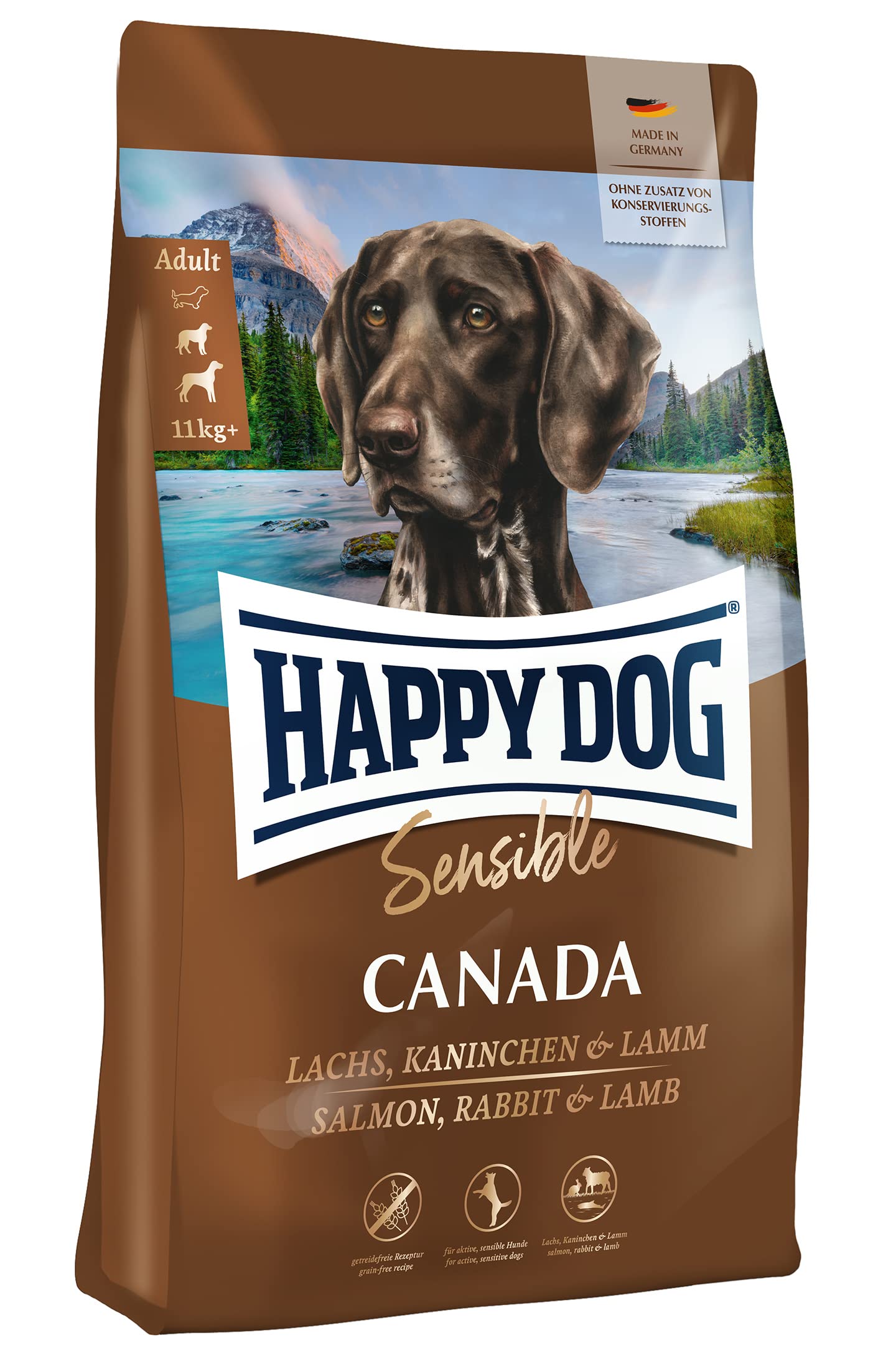 Happy Dog Sensible Neuseeland - M - Trockenfutter, Hundefutter - Geschmacksrichtung Lamm - 12,5kg