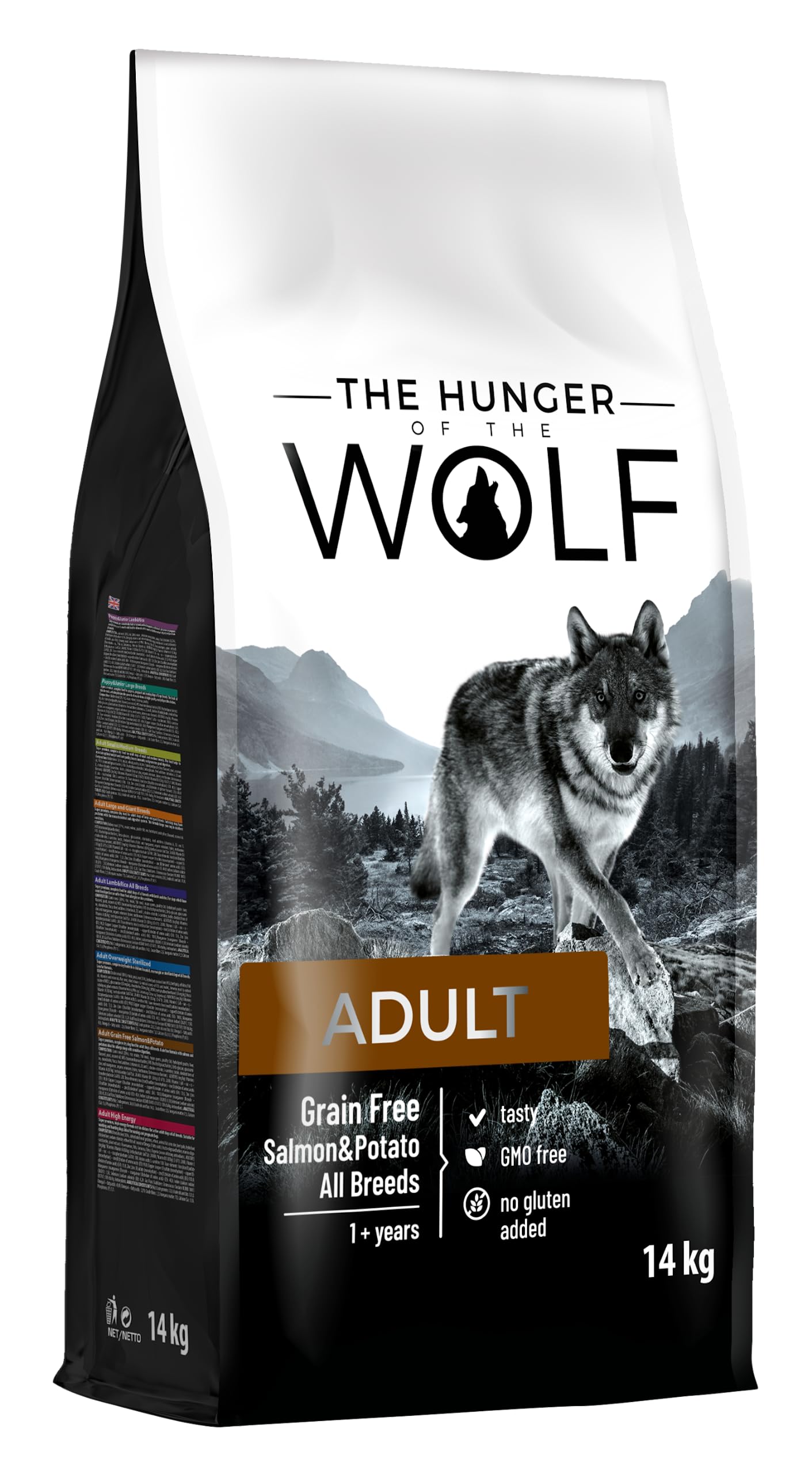 The Hunger of the Wolf Hundefutter für ausgewachsene Hunde großer und sehr großer Rassen, Trockenfutter mit Huhn gut für die Gelenkgesundheit - 14 kg