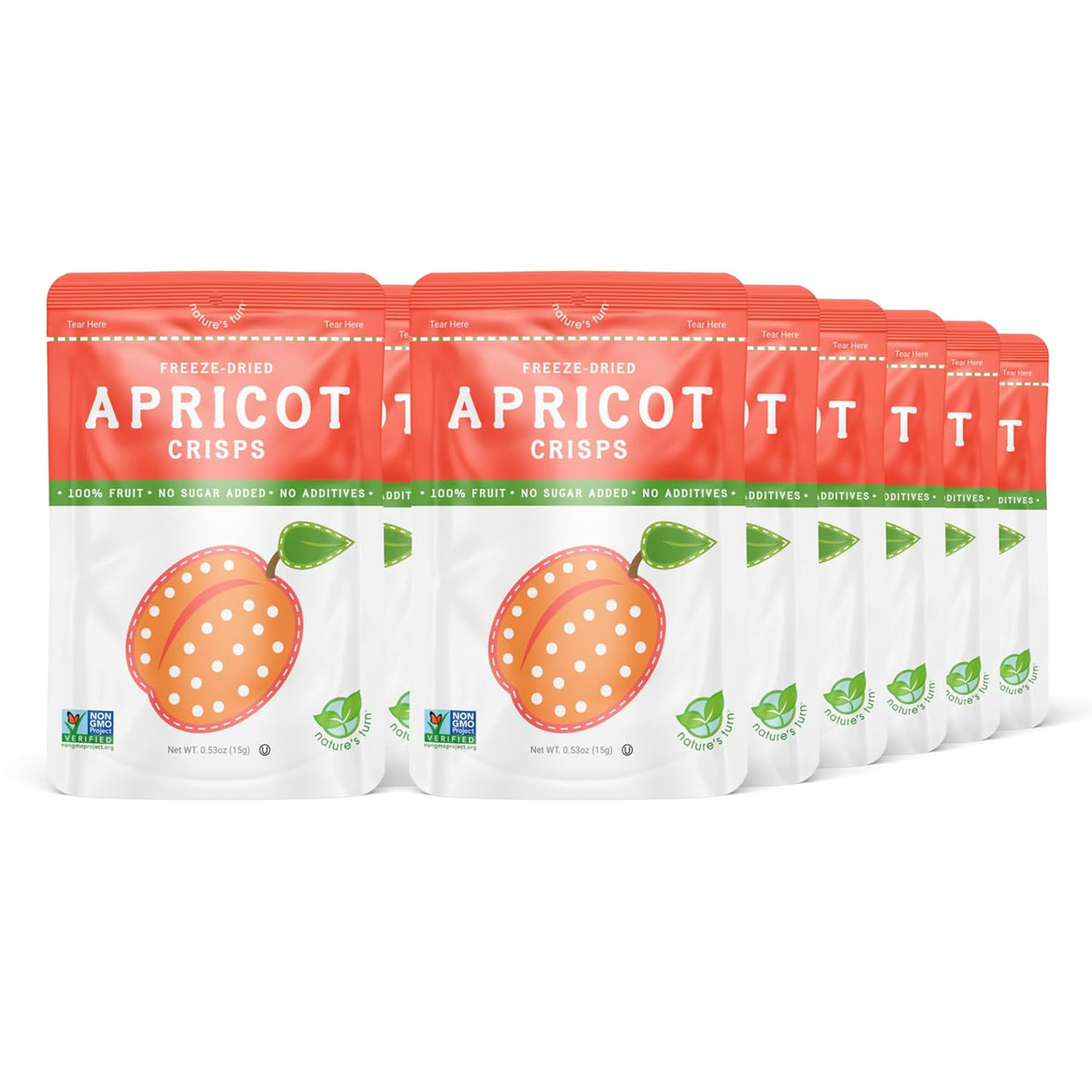 Nature’s Turn Freeze-Dried Strawberry Crisps – Healthy, Gluten-Free, Crispy & Delicious, Plant-Based Snack, Ideal for Cereal, Smoothies, School Lunches, & On-the-Go, Bags of 12 (0.53 oz Each)