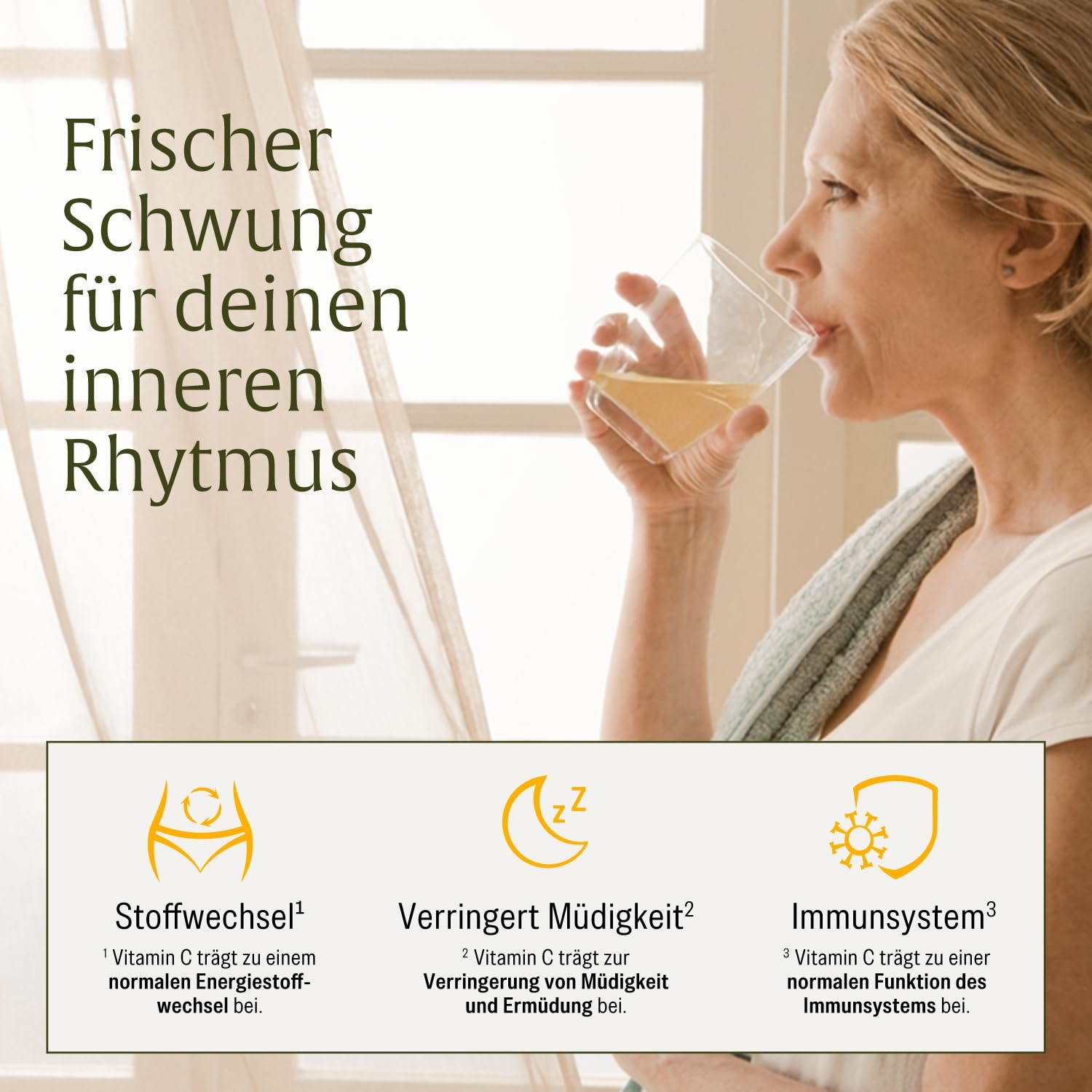 NATURTREU® Morgenritual – 150 g Getränkepulver mit Zitrone, Apfelessig & Ingwer – Mit Vitamin C – Fruchtiger Drink für deine Morgenroutine – Vegan & ohne zugesetzten Zucker