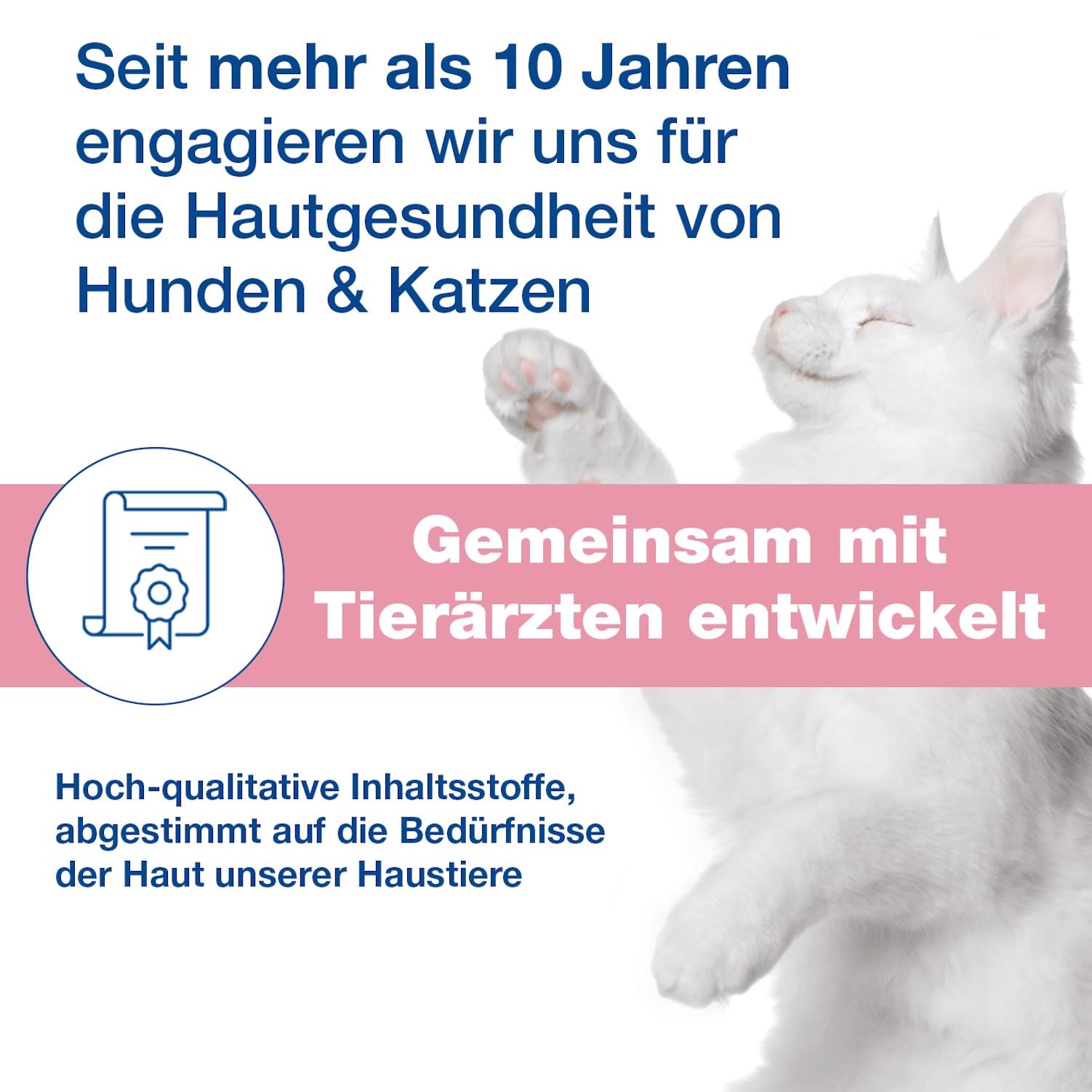 DOUXO S3 Calm Mousse | für Hunde & Katzen | Schaum Pflege für juckende, gereizte & empfindliche Haut | Hautberuhigend & Feuchtigkeitsspendend | ideal für Allergiker & allergische Tiere | 150 ml