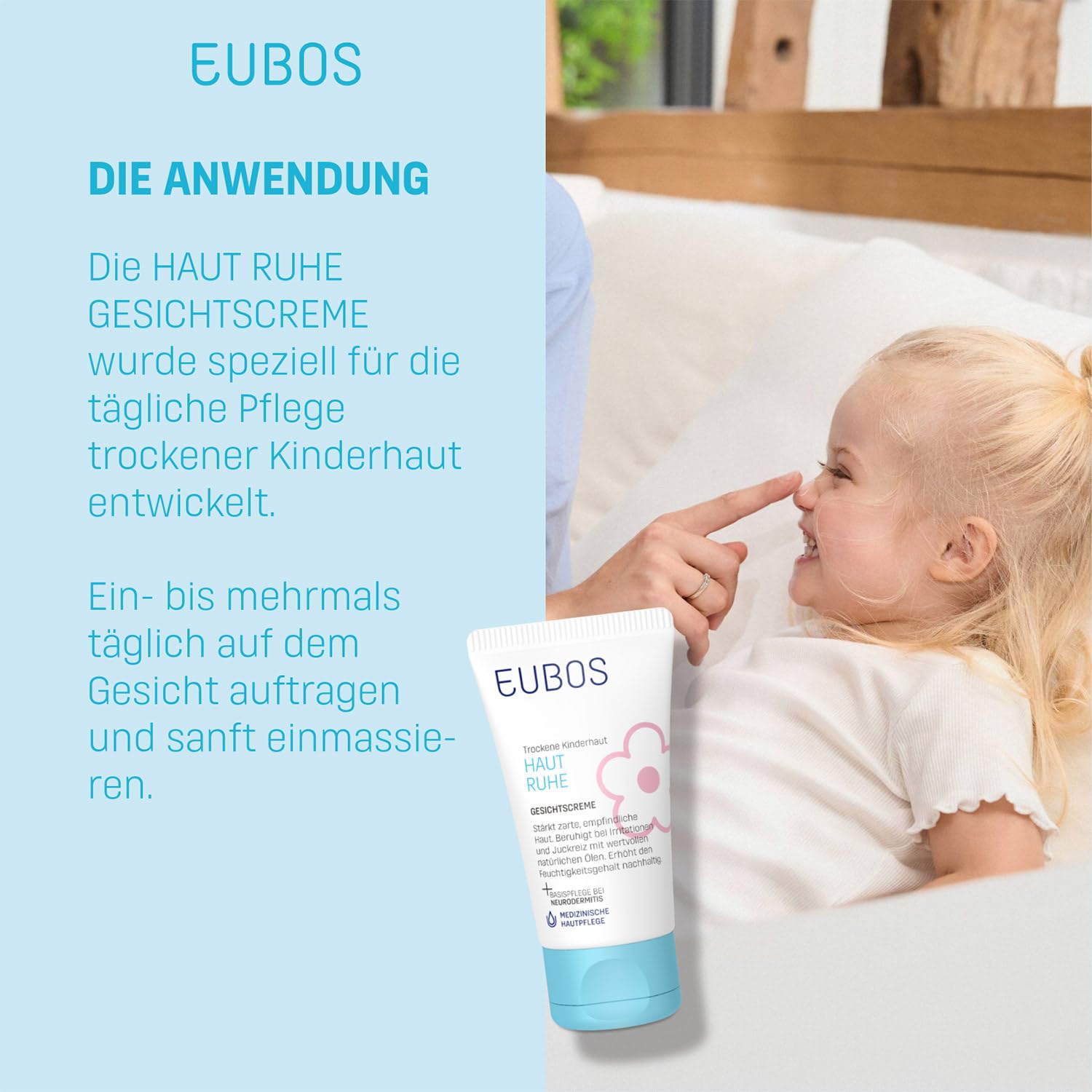 EUBOS Kinder Haut Ruhe Lotion, 125 ml Lotion