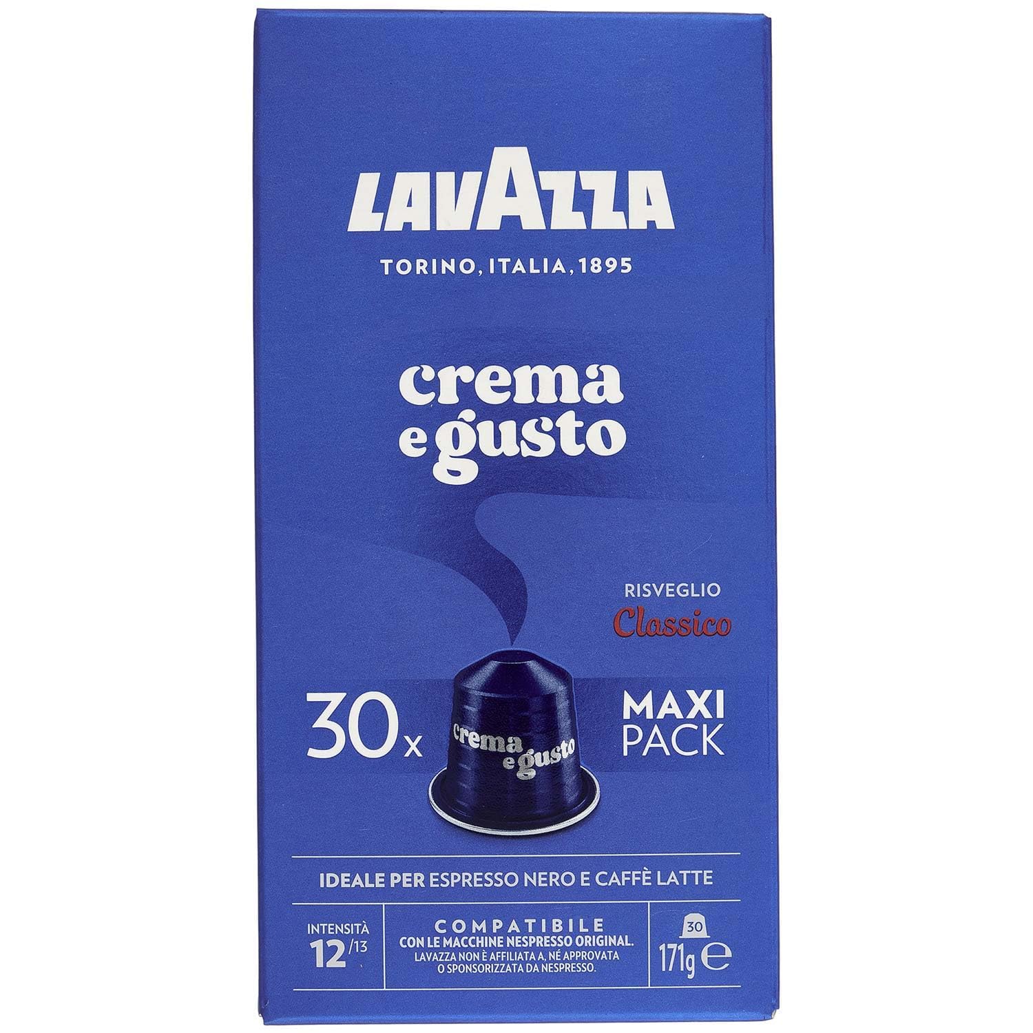 Lavazza Espresso Qualita Rossa , vollmundiger und ausgewogener Espresso, 30 Kapseln, Nespresso kompatibel