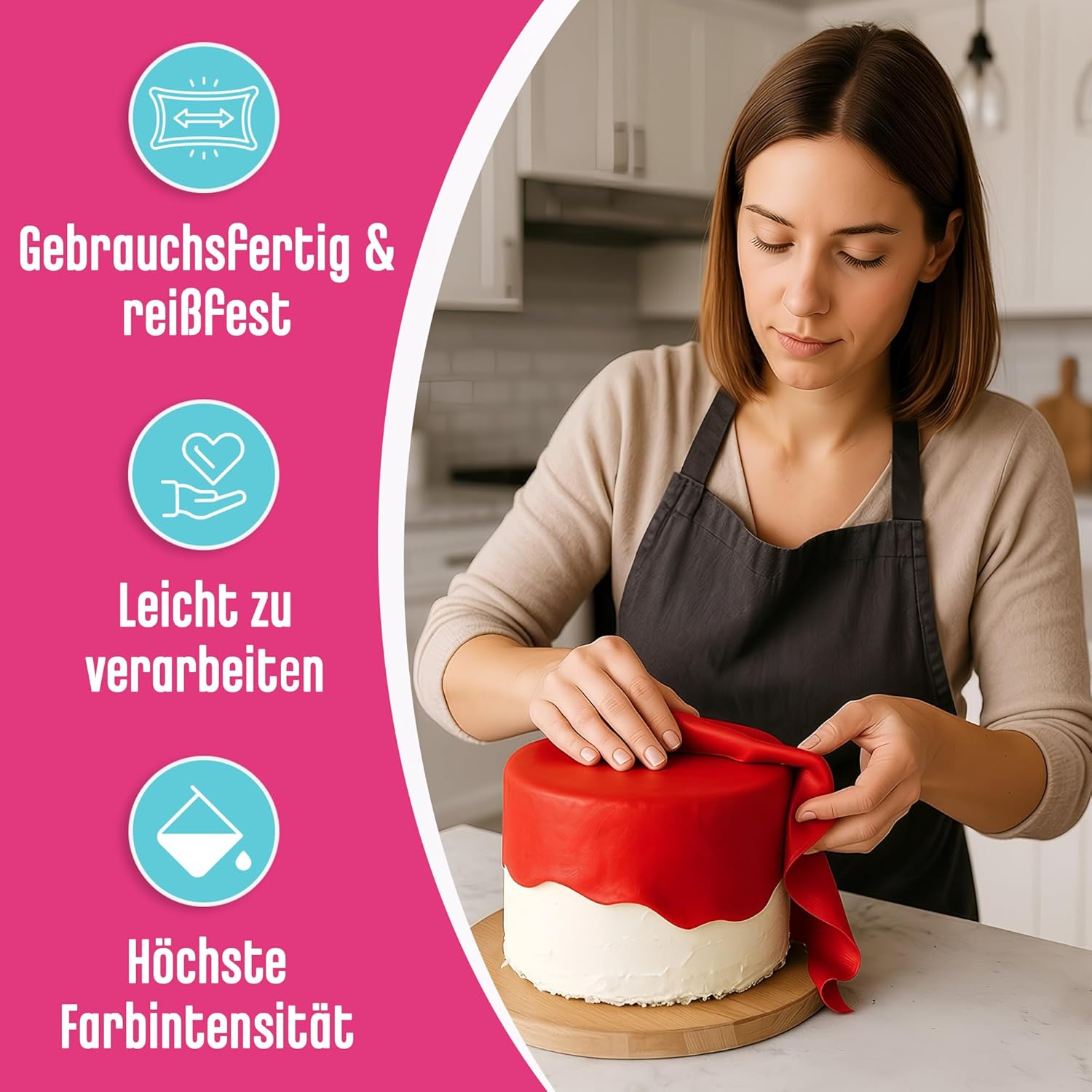 Decocino Fondant, Weiss, 250 g (1er Pack)